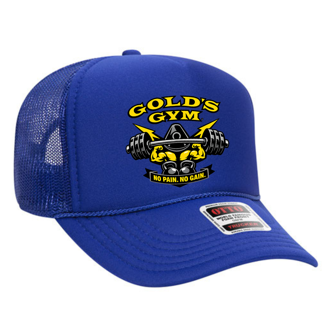 Gold’s Gym Trucker Snapback Hat – Classic Fitness Mesh Cap, Adjustable Fit