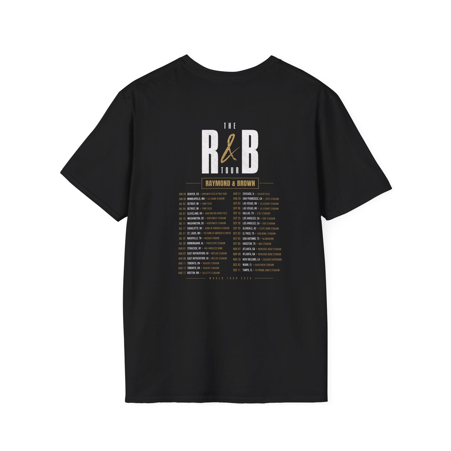 R&B Tour T-Shirt – Raymond & Brown Concert Tee | Urban Music Graphic Shirt | Vintage Style RnB Merch | Streetwear Unisex Tee