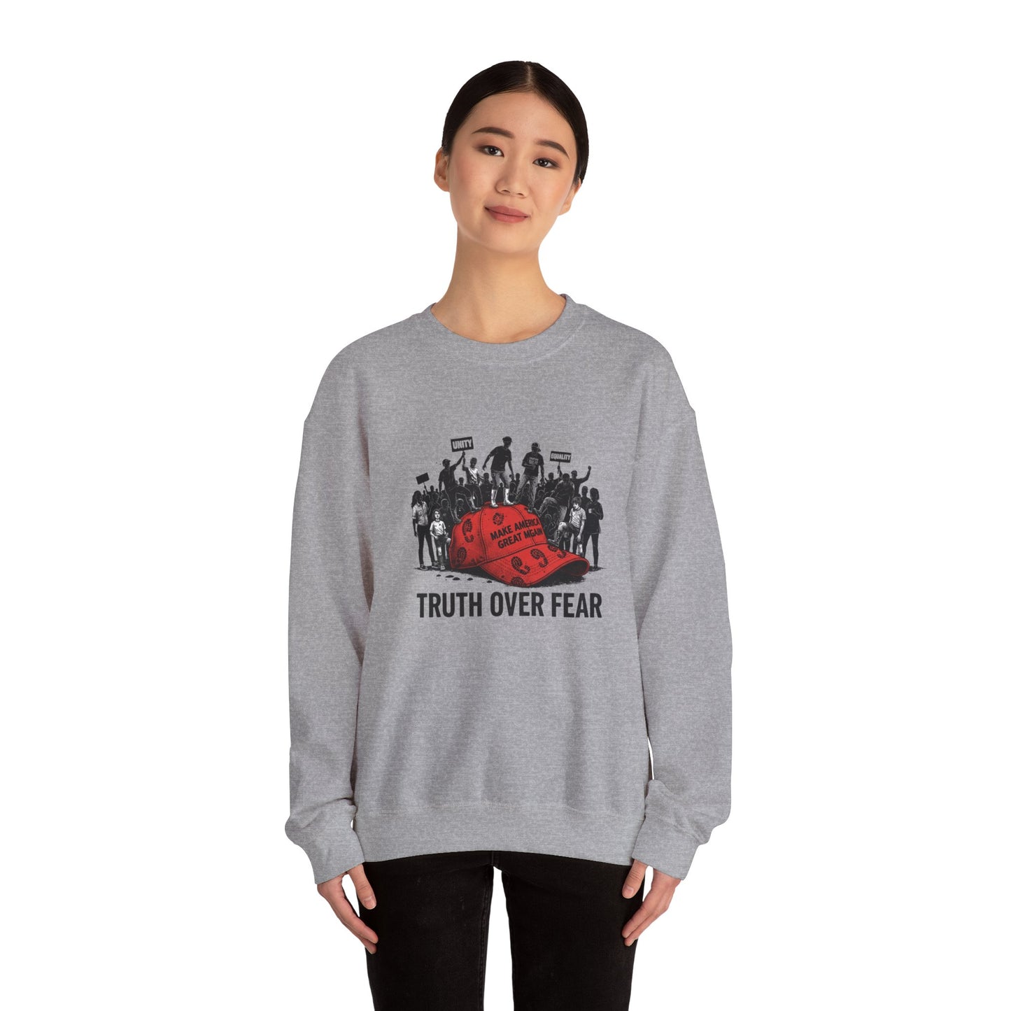 Copy of 2Crewneck Sweatshirt — Political Satire 'Is He Dead Yet?