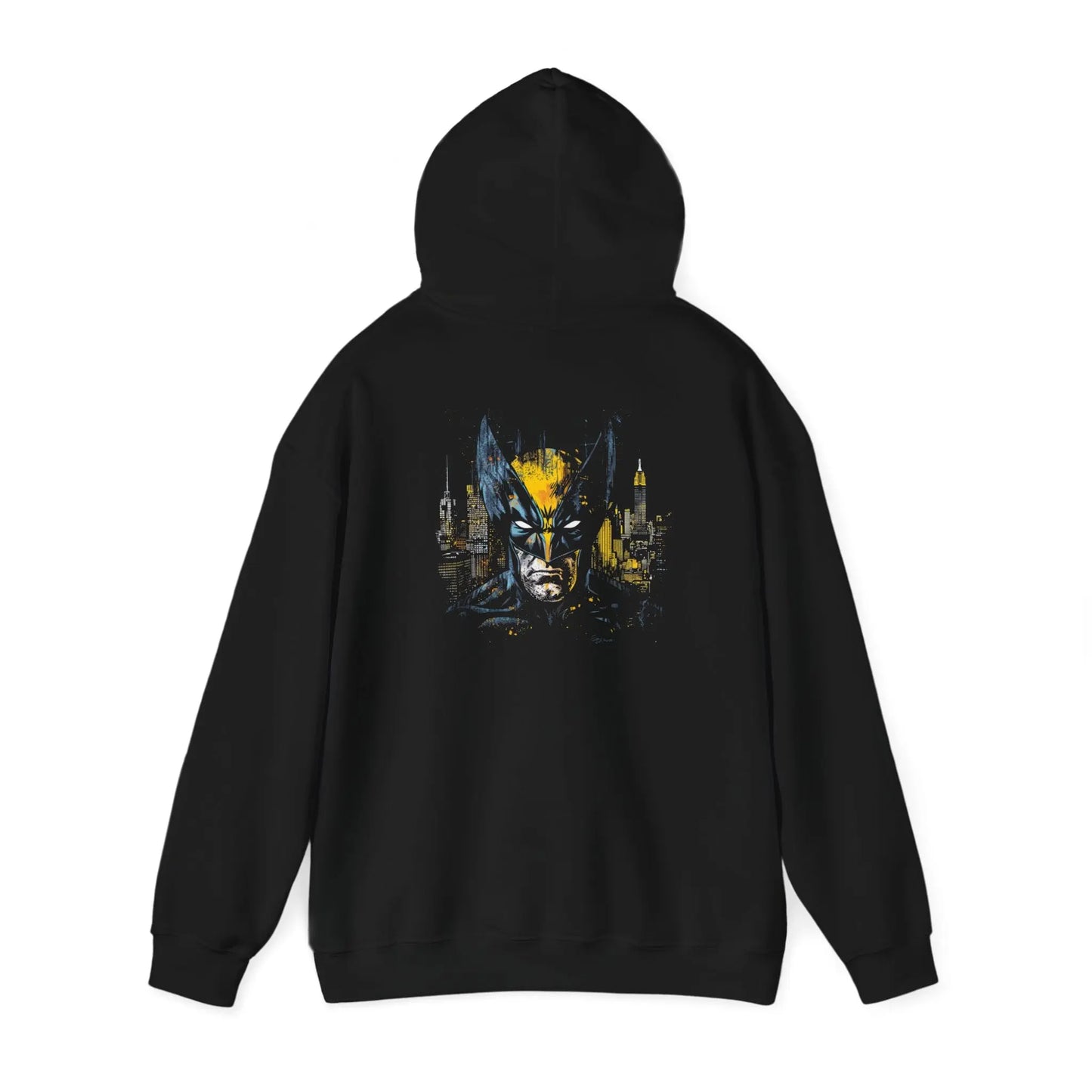 Legendary Hero: Wolverine in New York City Black Hoodie - Black Threadz