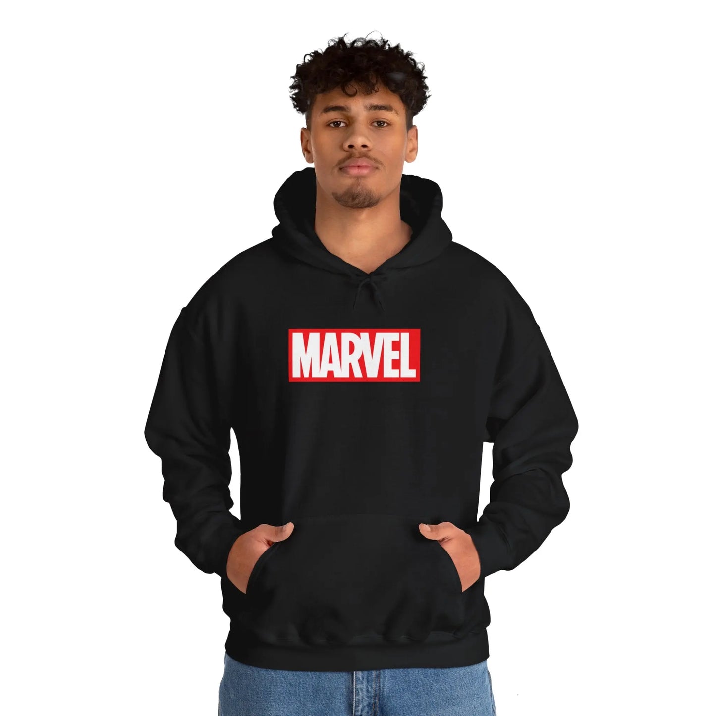 Swing into action with our Spiderman on Top of a Bus Black Hoodie! - Black Threadz