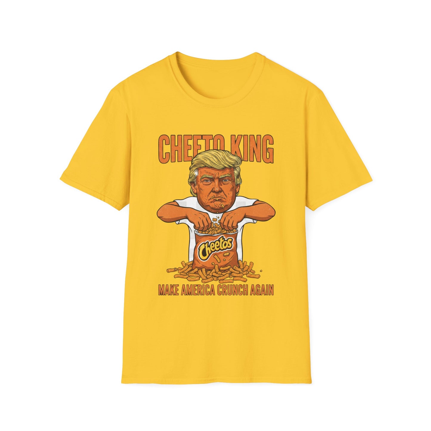Cheeto King Anti-Trump T-Shirt | No Kings Political Satire Apparel