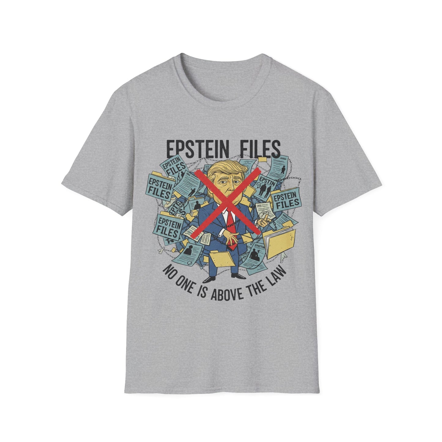 Trump in Epstein Files T-Shirt | Release the List Political Tee