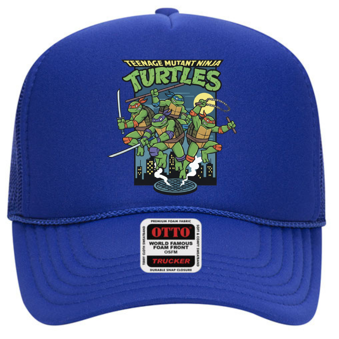 Teenage Mutant Ninja Turtles Trucker Snapback Hat – TMNT Retro Mesh Cap, Adjustable Fit