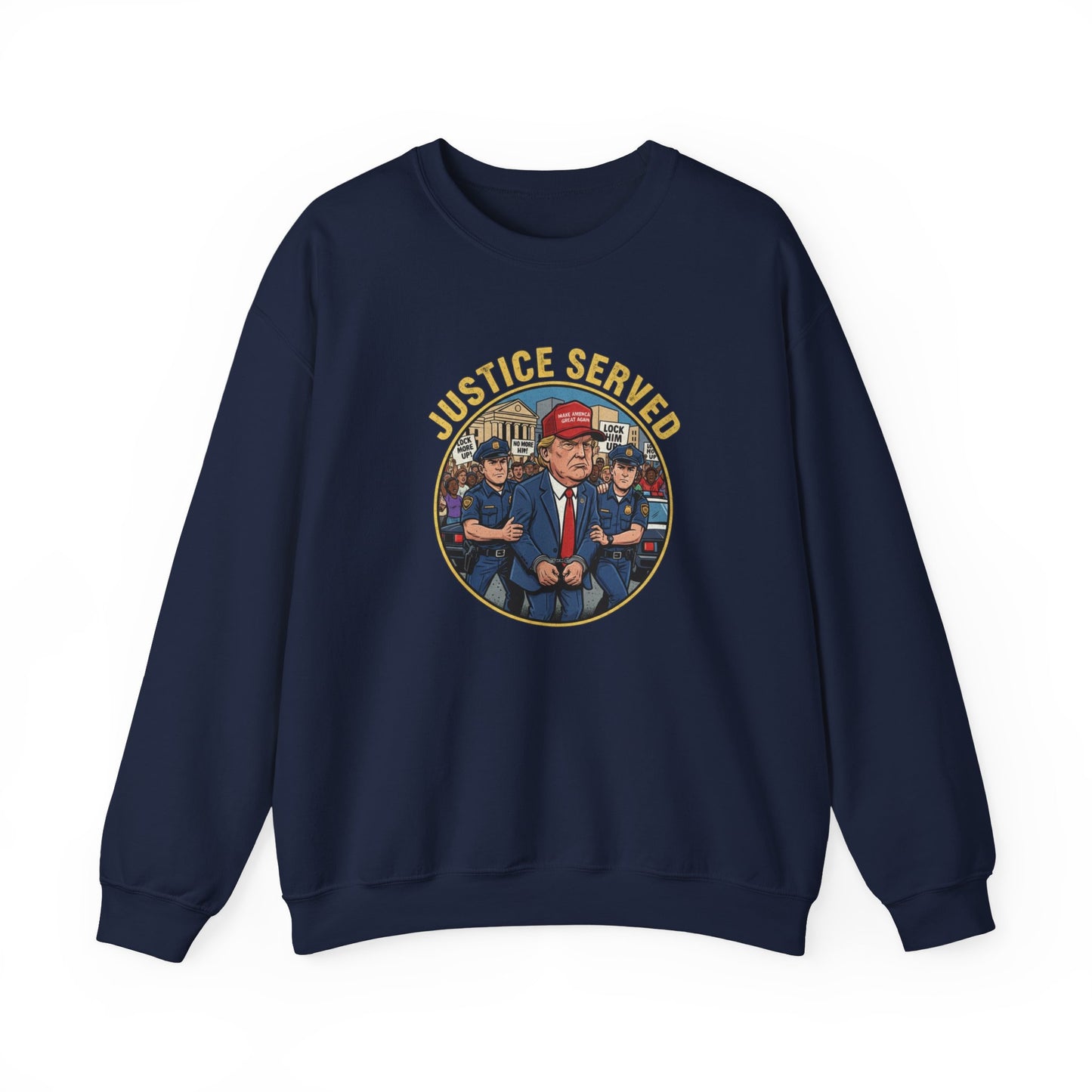 8 Crewneck Sweatshirt — Political Satire 'Is He Dead Yet?