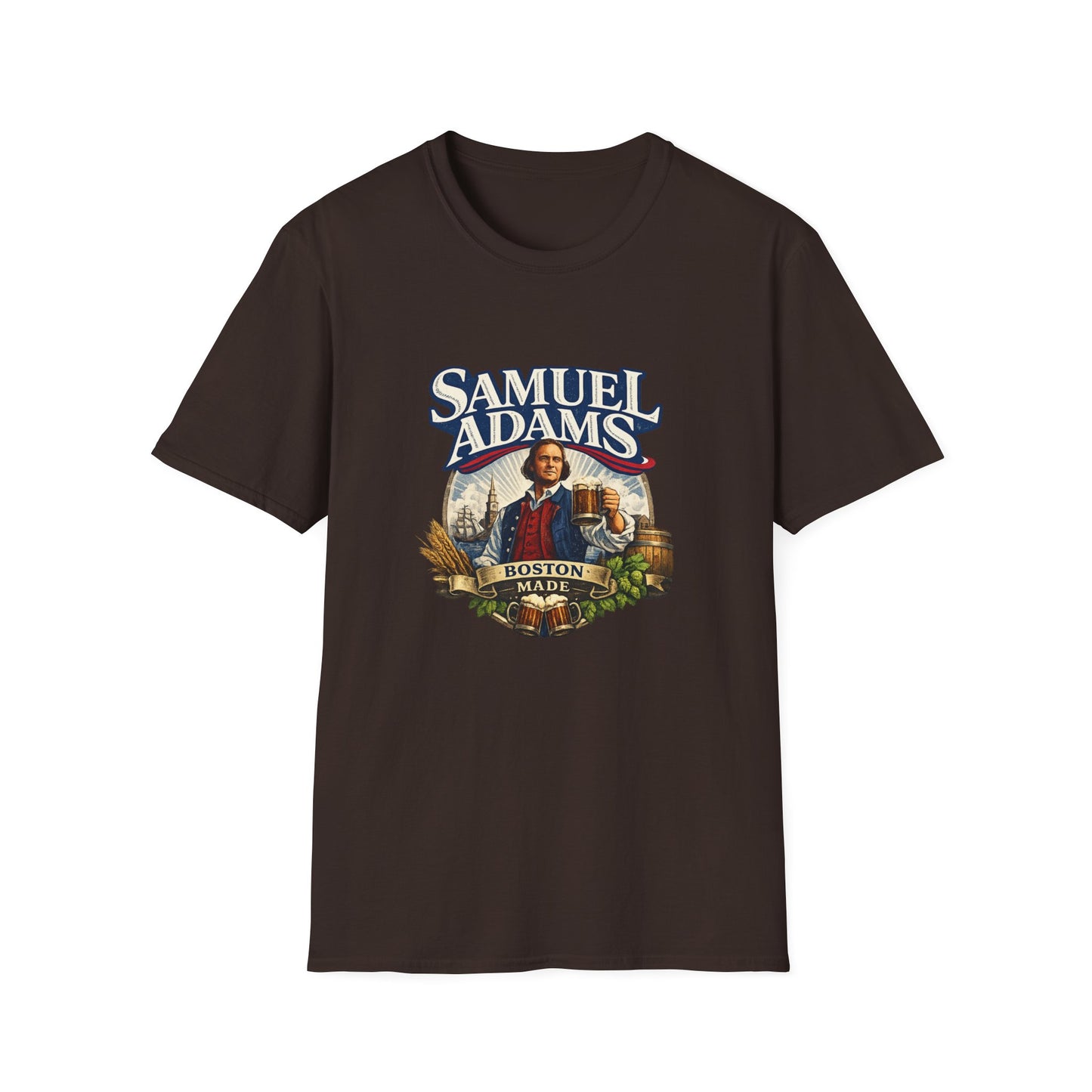 Samuel Adams T-Shirt – Beer Fan Tee, American Lager Shirt, Brewery & Bar Merch