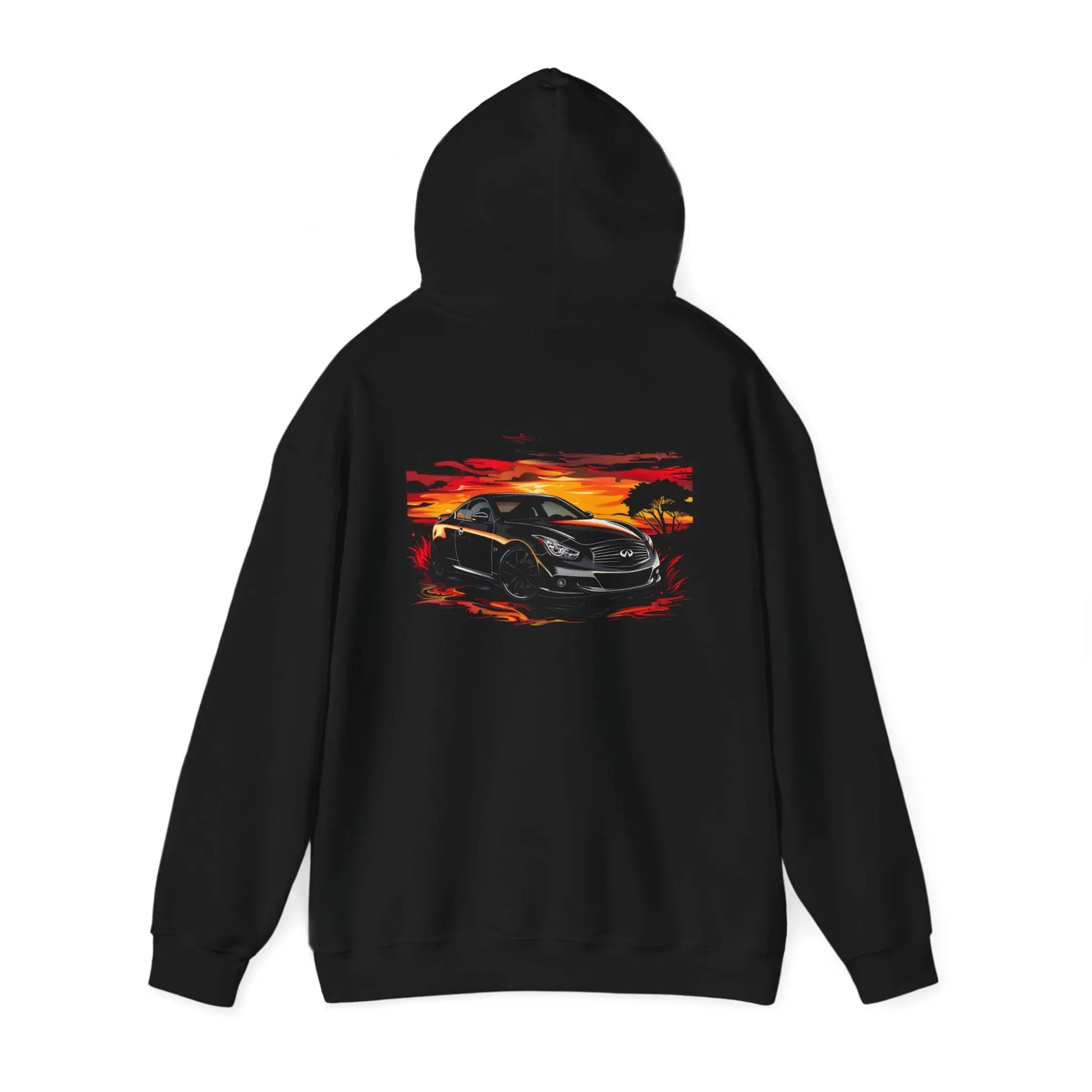 Sophisticated Serenity: Infiniti G37 Countryside Black Hoodie - Black Threadz