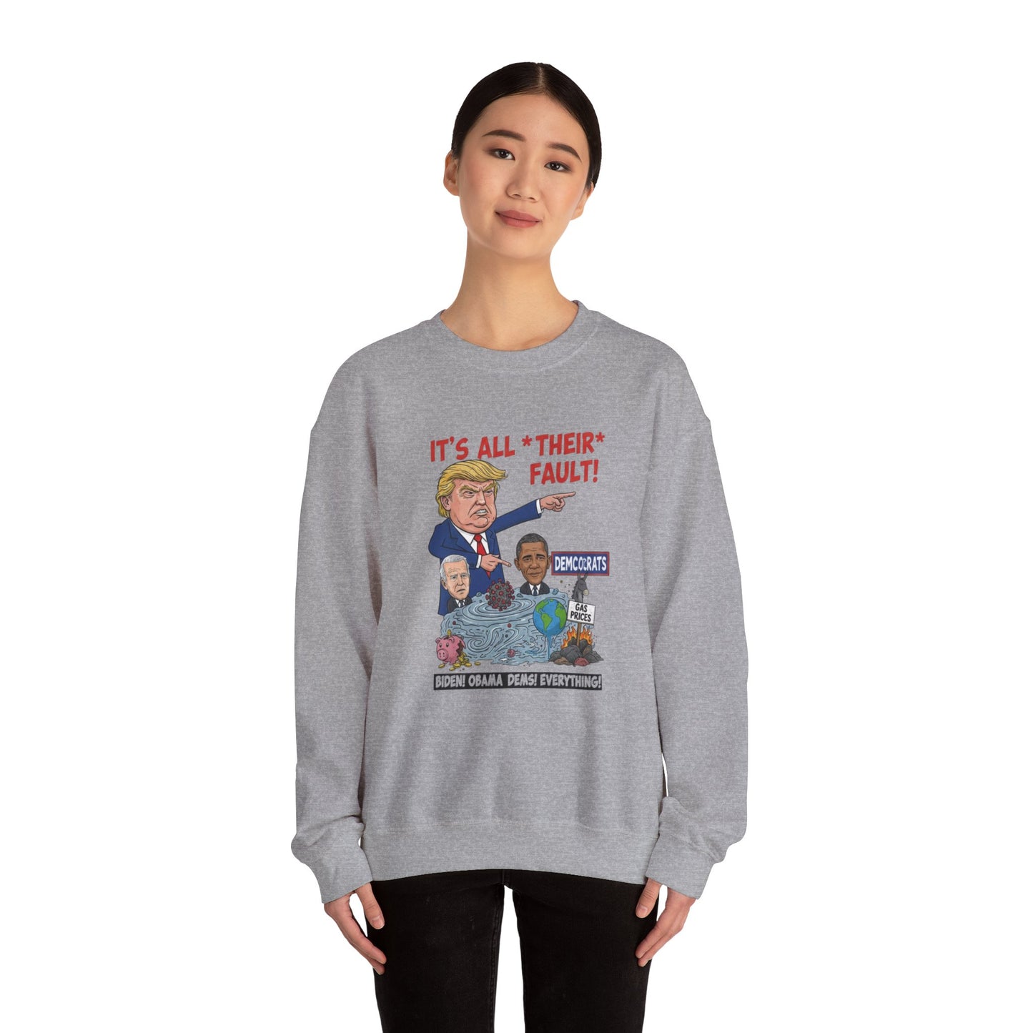 4of Crewneck Sweatshirt — Political Satire 'Is He Dead Yet?