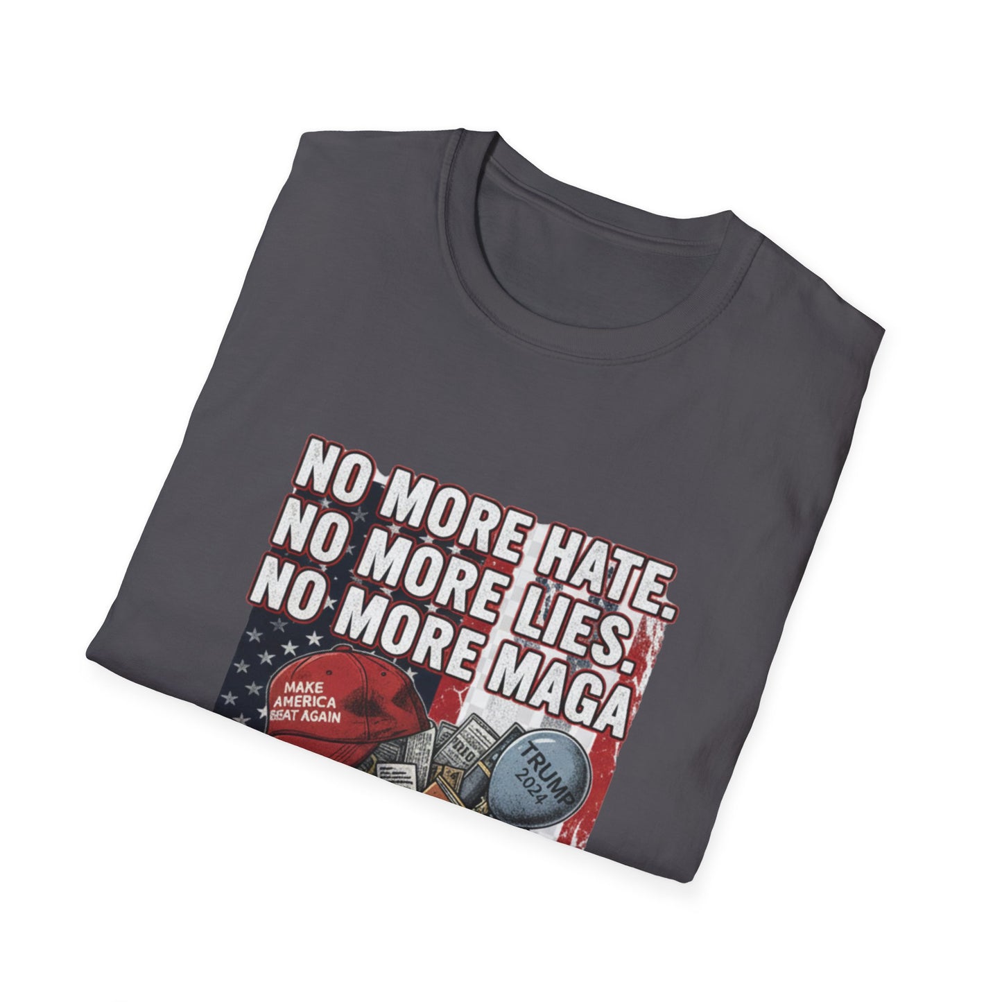 No More MAGA Anti-Trump T-Shirt | 2026 No Kings & Democracy Protest Gear