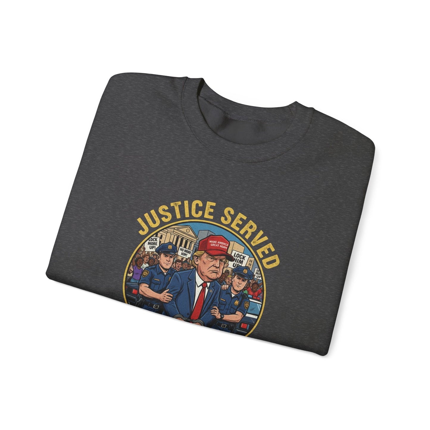 8 Crewneck Sweatshirt — Political Satire 'Is He Dead Yet?