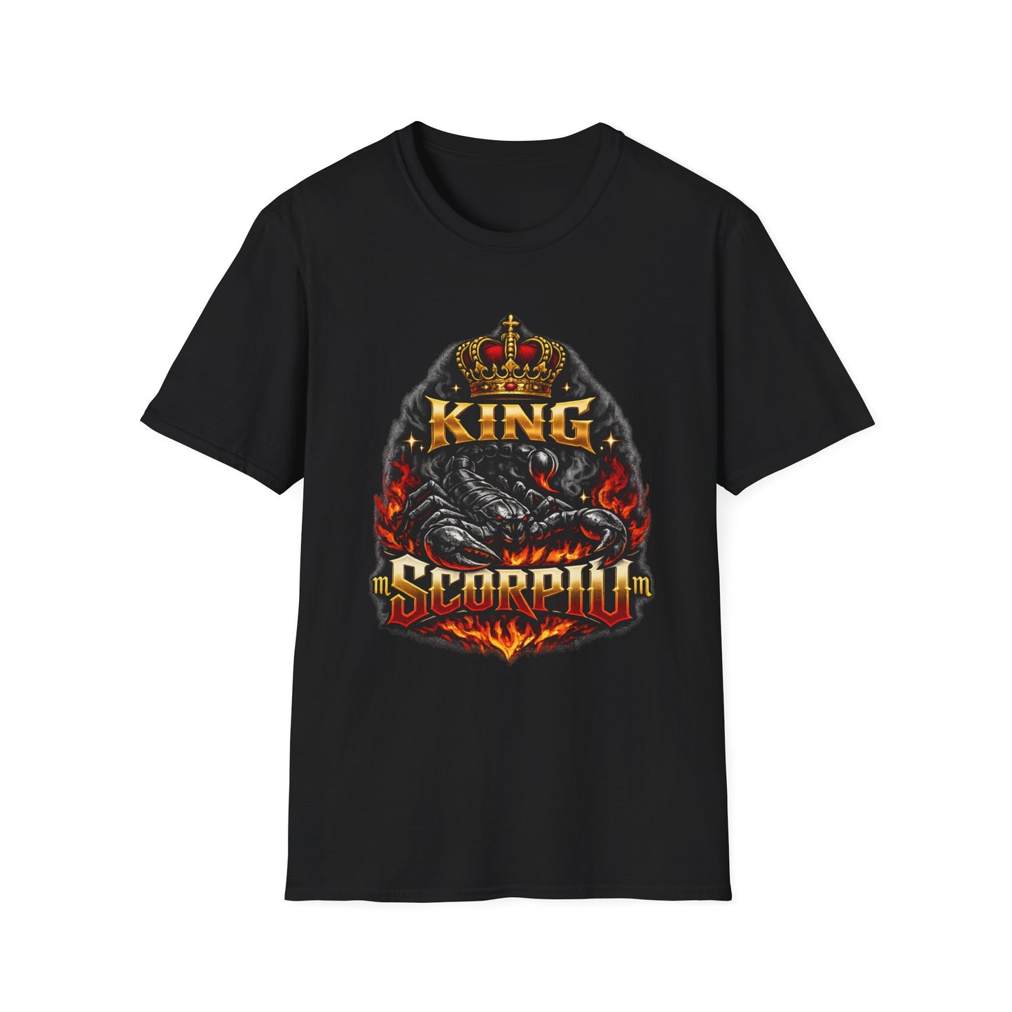 King Scorpio T-Shirt – Scorpio Zodiac Graphic Tee for Men, Astrology King Shirt, Scorpio Season Birthday Gift, Horoscope Streetwear