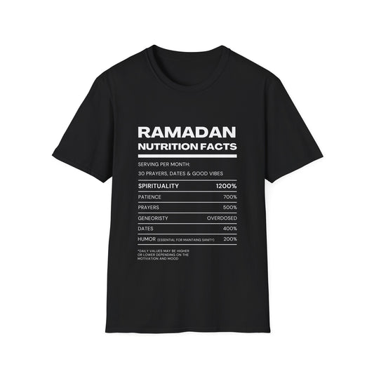 Ramadan Nutrition Facts: Wear Your Faith with Our T-Shirt Label Design
