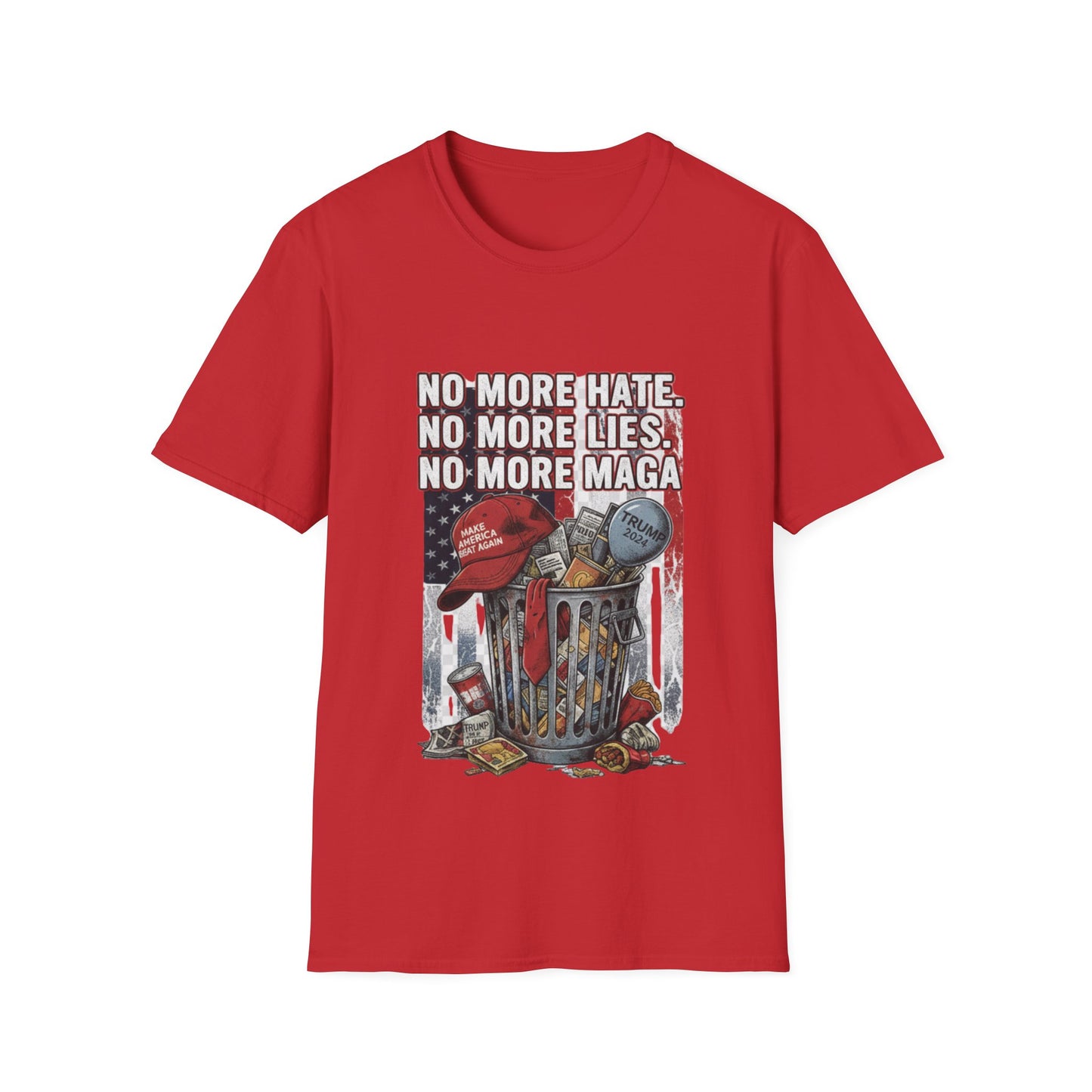 No More MAGA Anti-Trump T-Shirt | 2026 No Kings & Democracy Protest Gear