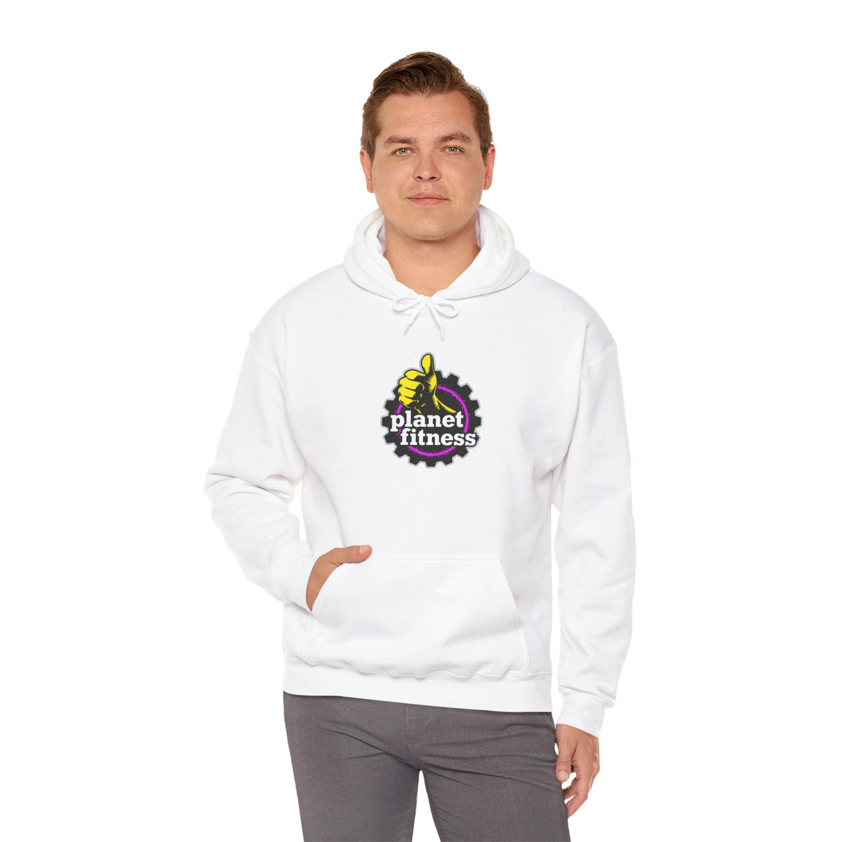 Planet Fitness Inspired Hoodie – Unisex Gym Sweatshirt | Cozy Fitness Pullover for Workout Lovers