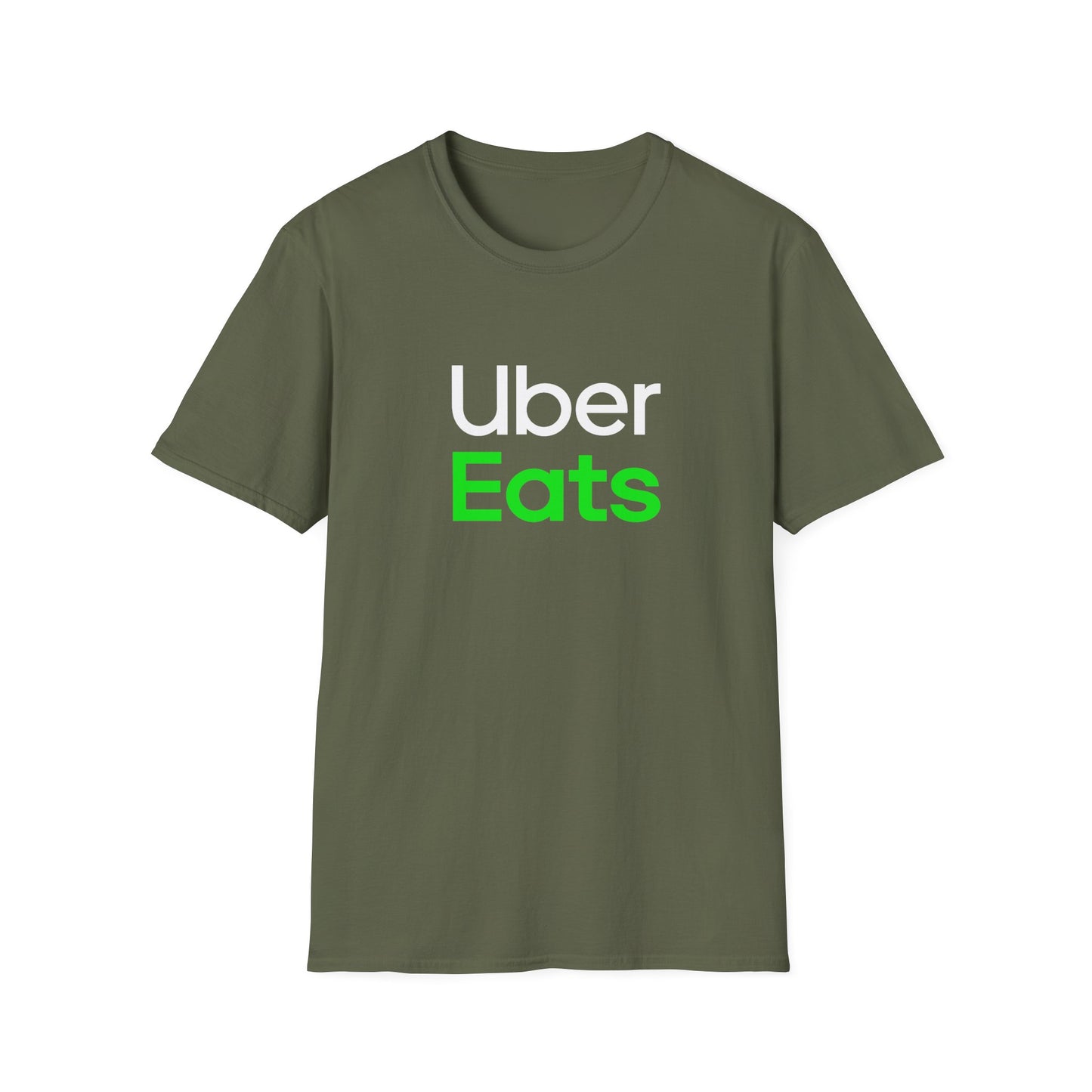Uber Eats Graphic Tee - Unisex Cotton T-Shirt for Delivery Driver & Courier Gear | Official Uber Merch & Work Uniform | Logistics Apparel Streetwear - Perfect Foodie Gift & Uber Gift Delivery App Clothing