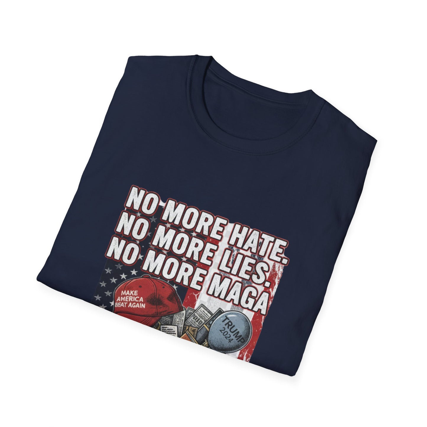 No More MAGA Anti-Trump T-Shirt | 2026 No Kings & Democracy Protest Gear