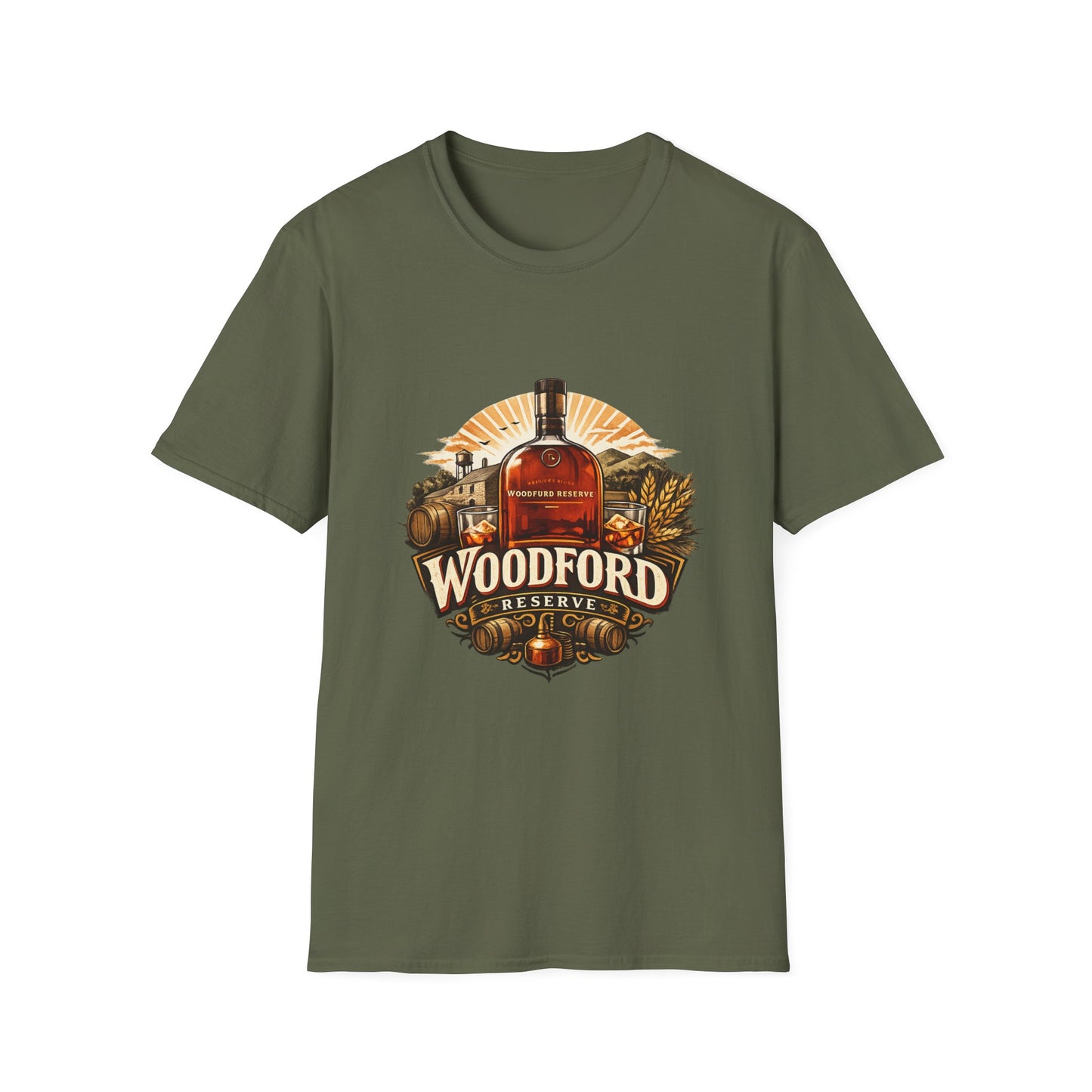 Woodford Reserve T-Shirt – Bourbon Whiskey Fan Tee, Distillery Inspired Shirt, Premium Spirits Merch