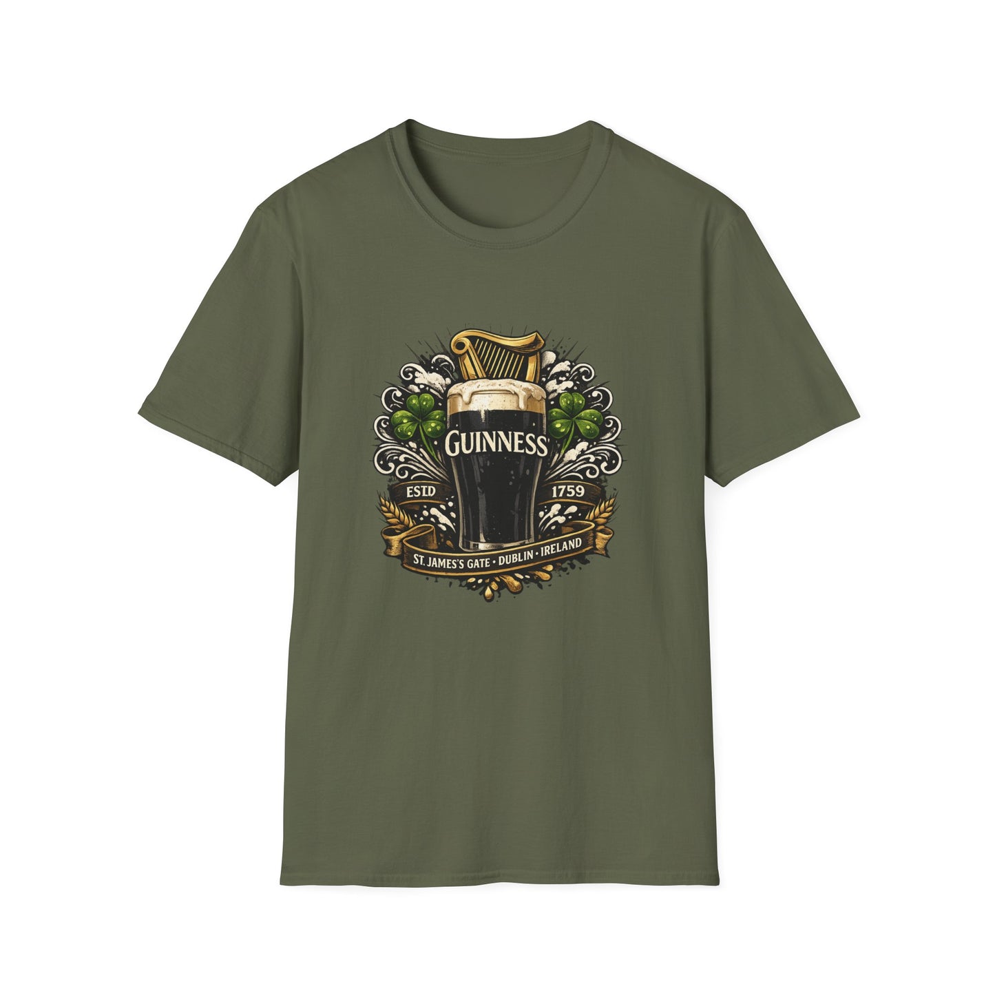 Guinness T-Shirt – Irish Stout Fan Tee, Beer Lover Shirt, Brewery & Bar Merch