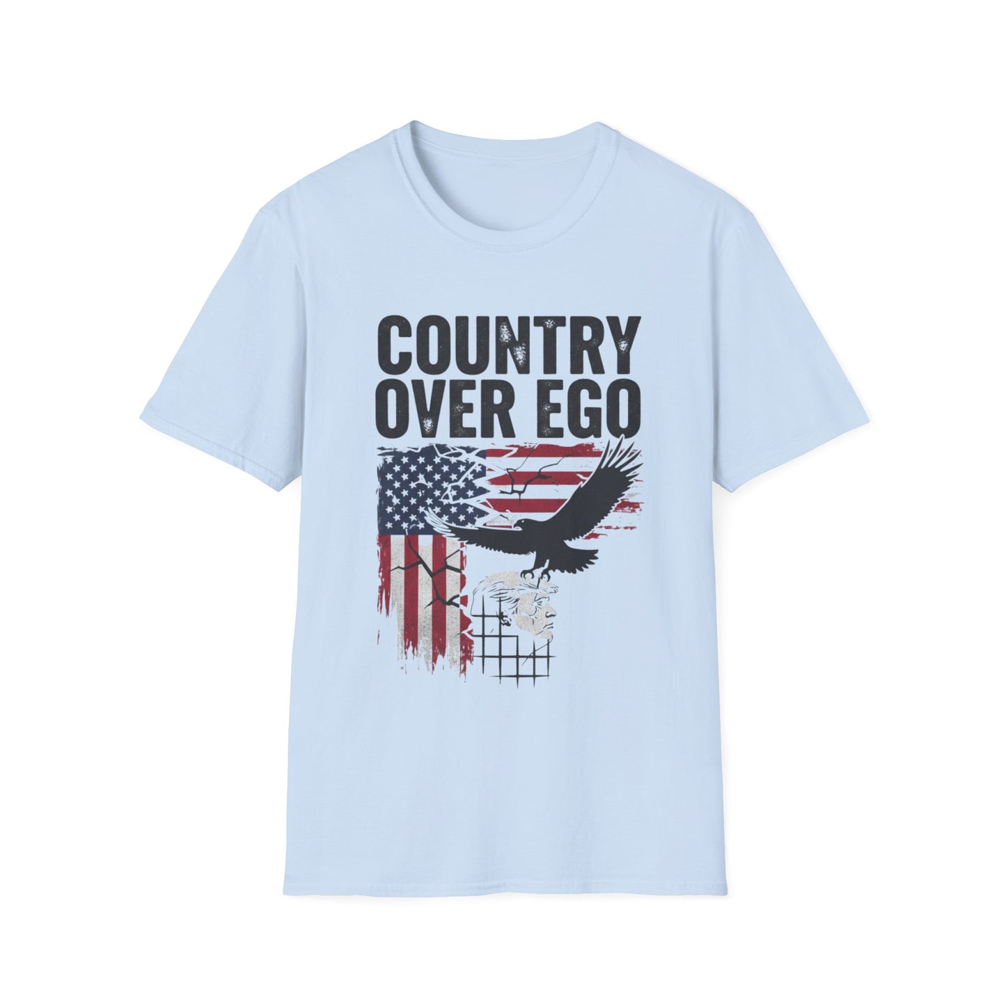 Country Over Ego Anti-Trump T-Shirt | Patriotic Political Apparel