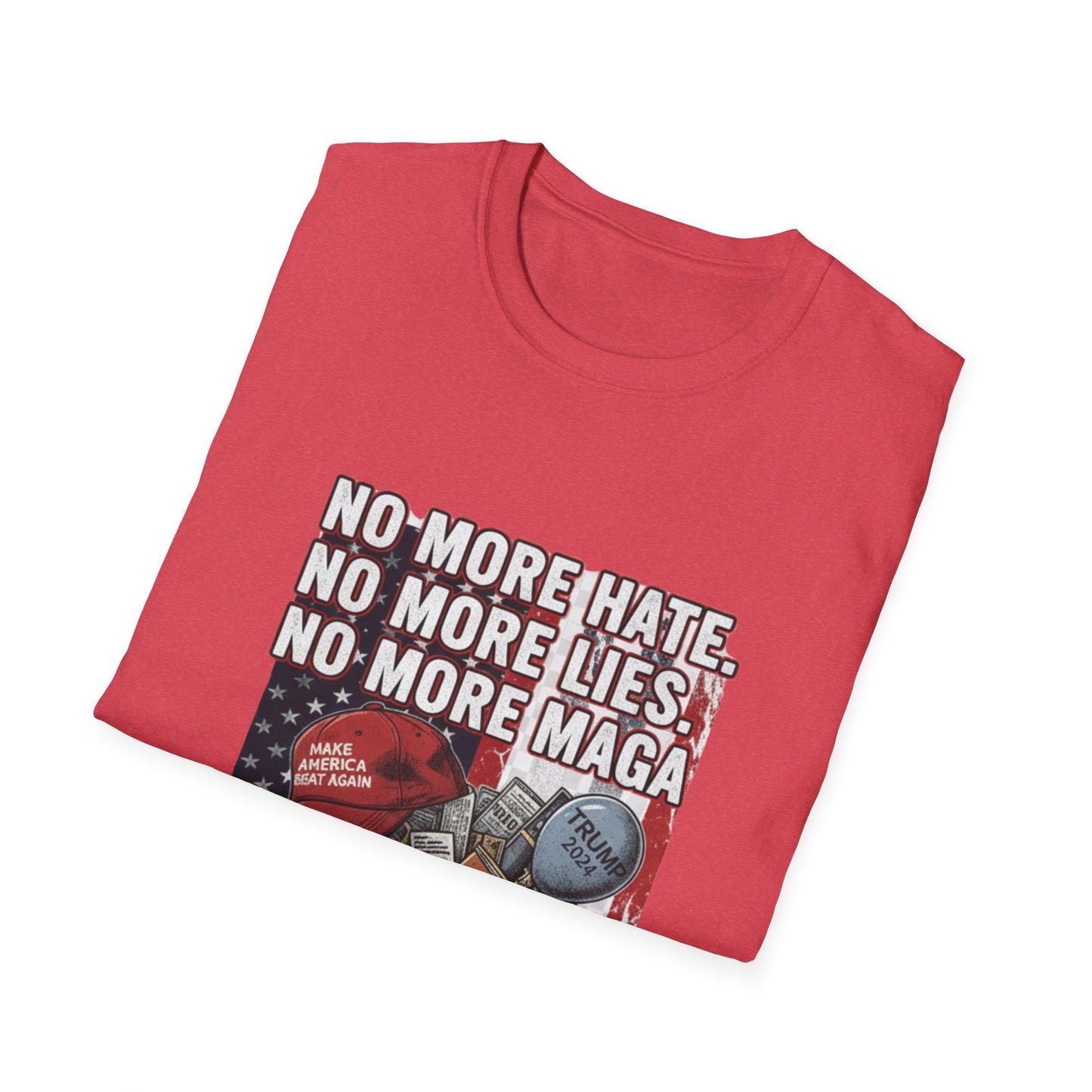 No More MAGA Anti-Trump T-Shirt | 2026 No Kings & Democracy Protest Gear