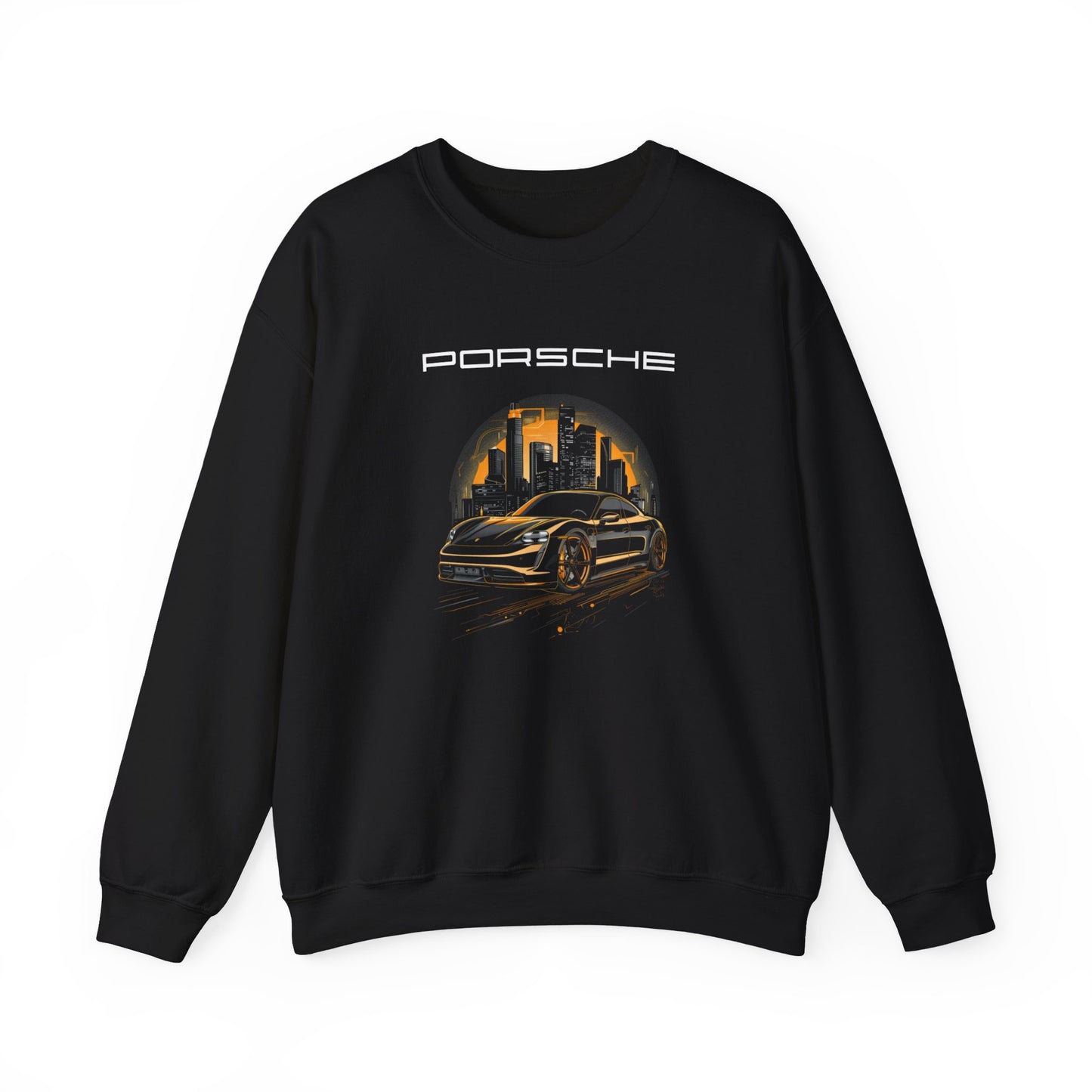 Porsche Taycan Sweatshirt - Men's Black Porsche Sweatshirt - Ideal Porsche Owner Gifts for Him and Her