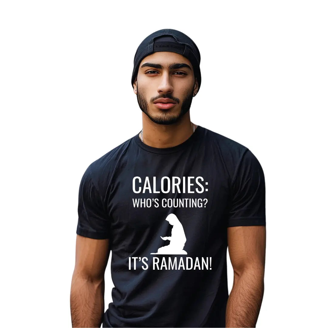 Ignore Calories this Ramadan with Our Fun T-Shirt - Black Threadz