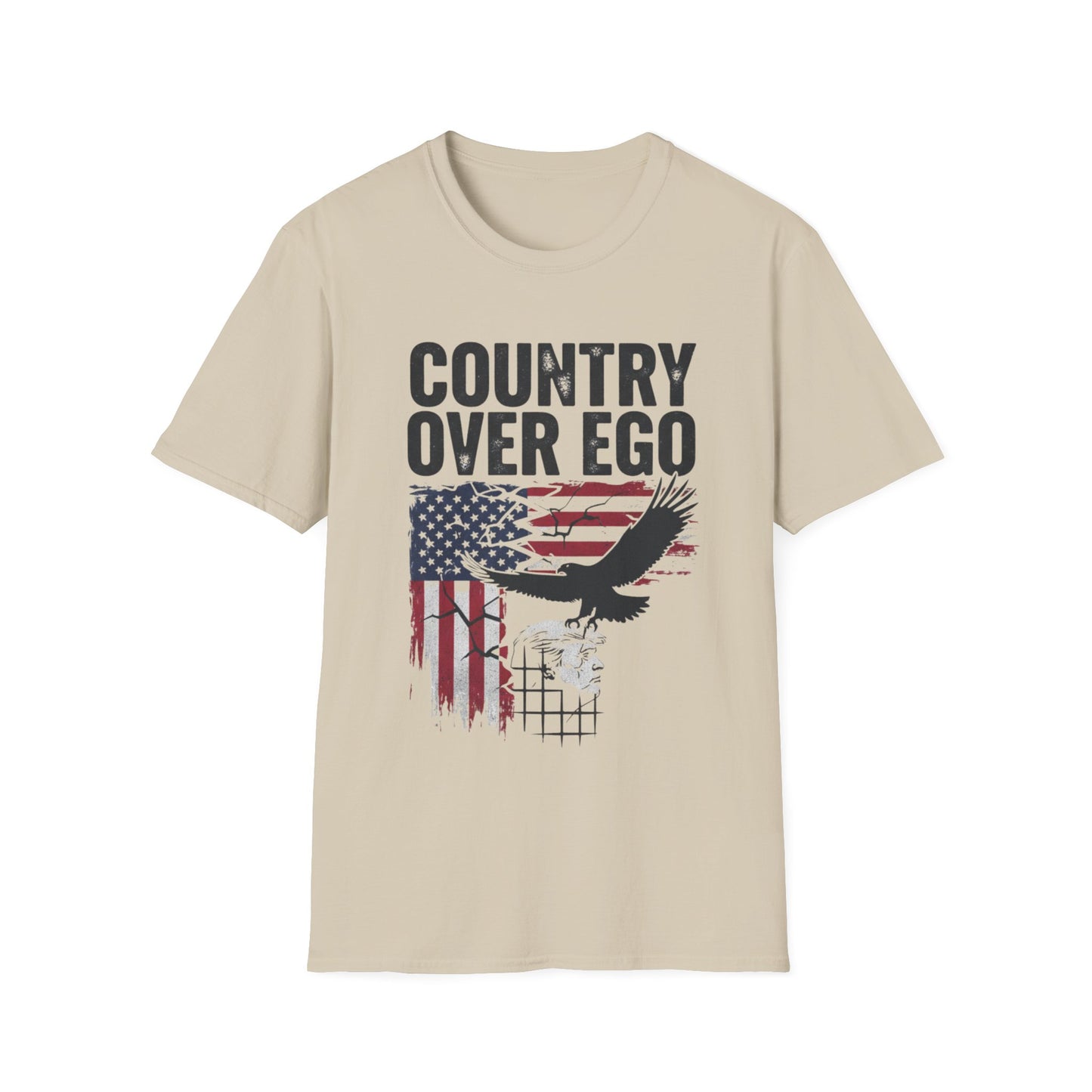 Country Over Ego Anti-Trump T-Shirt | Patriotic Political Apparel
