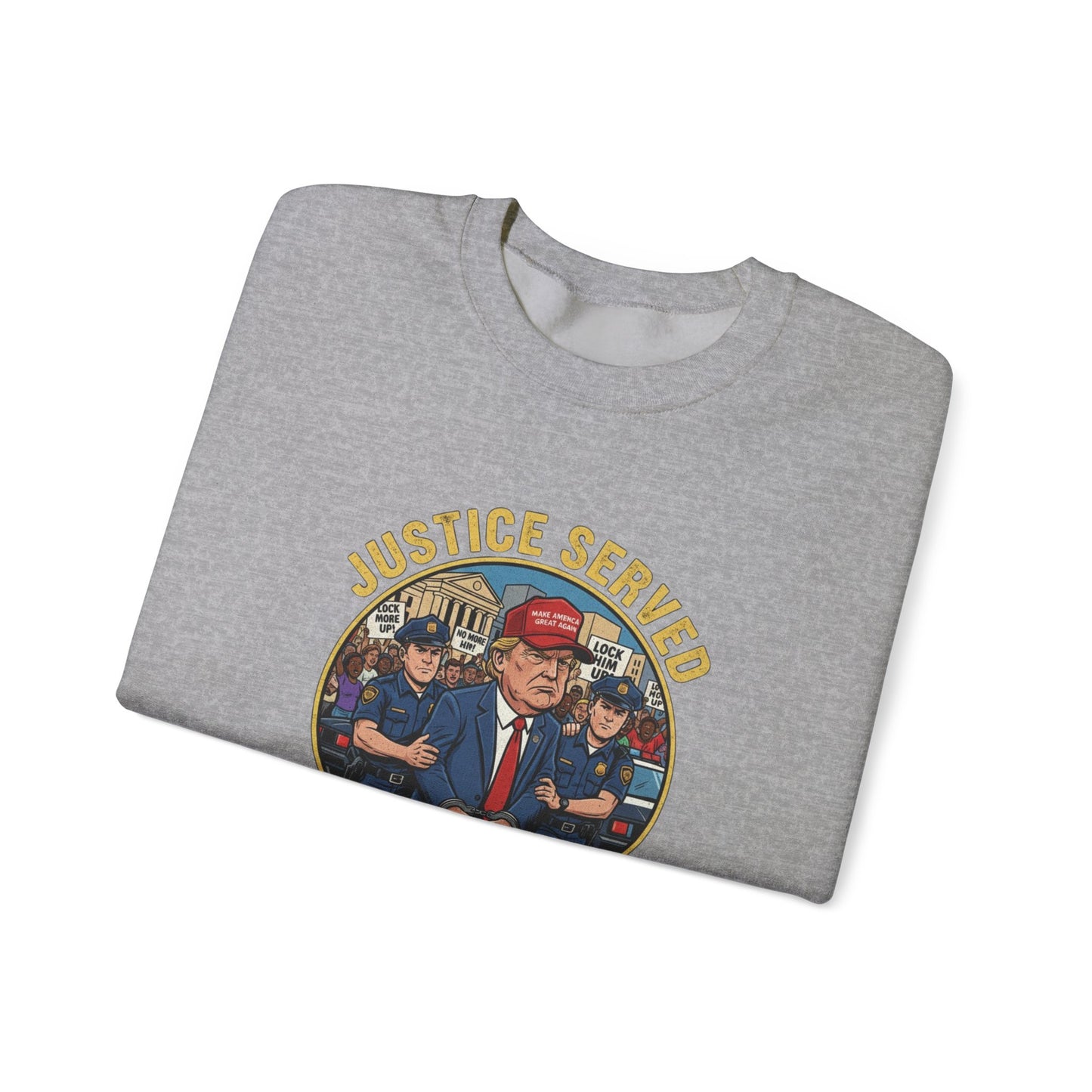 8 Crewneck Sweatshirt — Political Satire 'Is He Dead Yet?