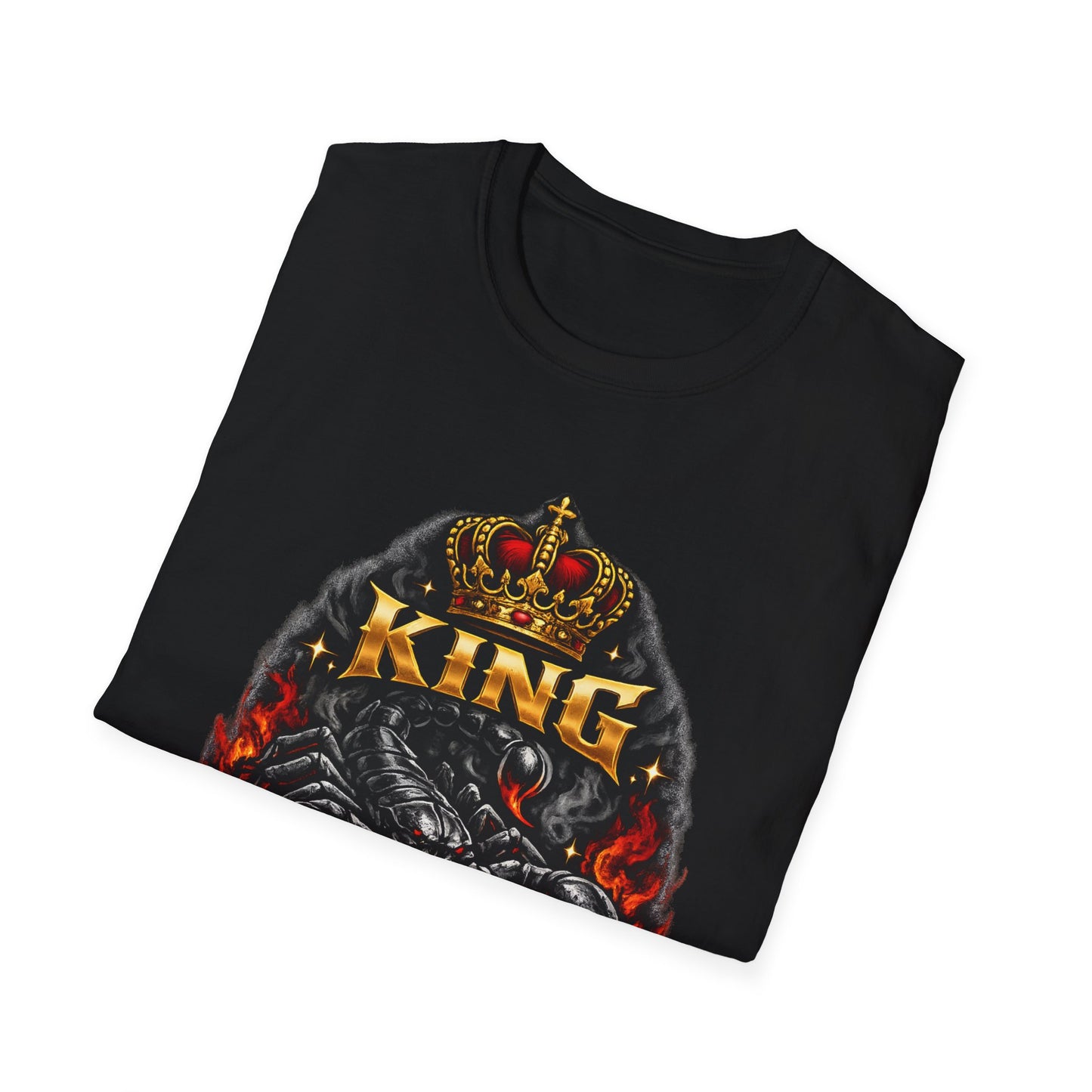 King Scorpio T-Shirt – Scorpio Zodiac Graphic Tee for Men, Astrology King Shirt, Scorpio Season Birthday Gift, Horoscope Streetwear