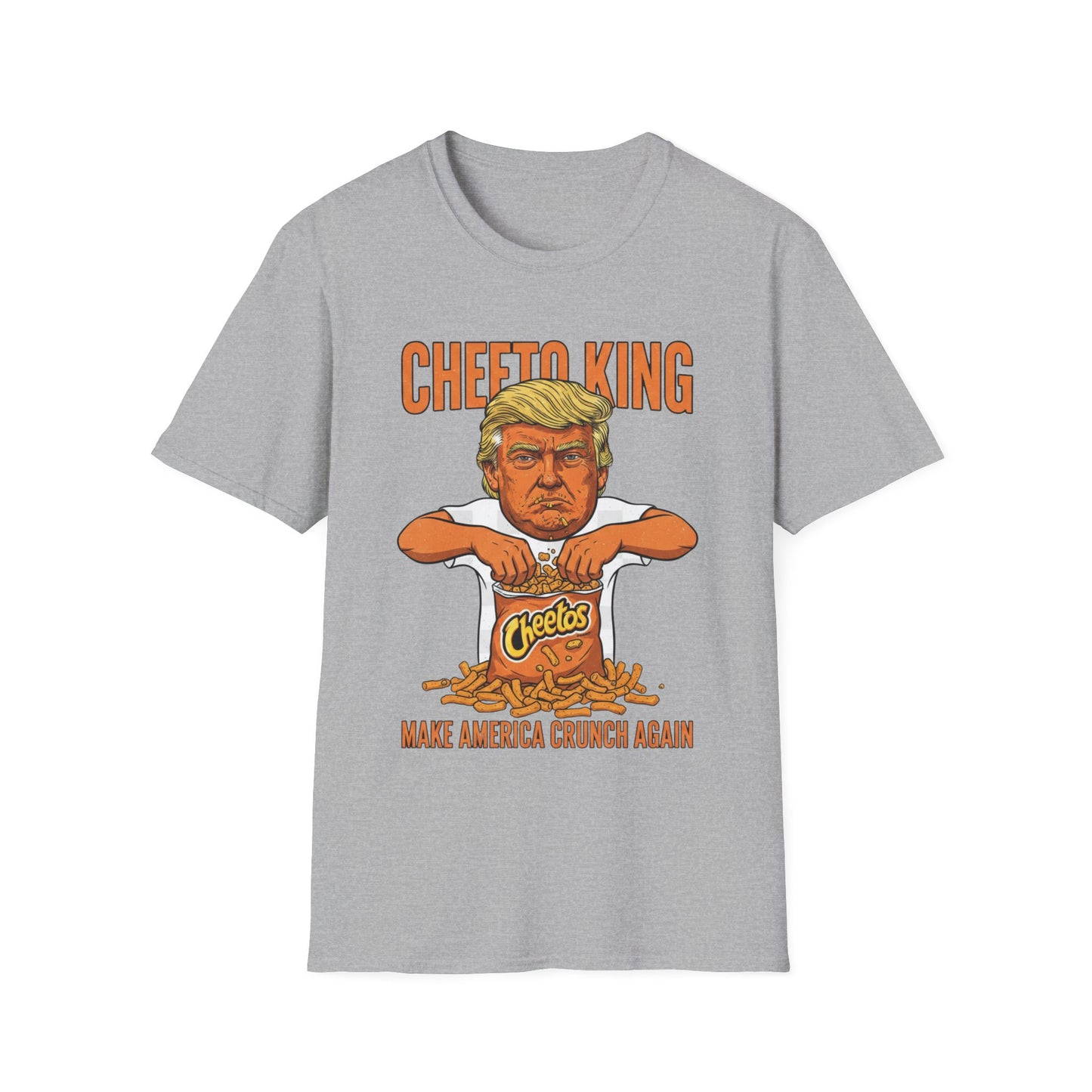 Cheeto King Anti-Trump T-Shirt | No Kings Political Satire Apparel