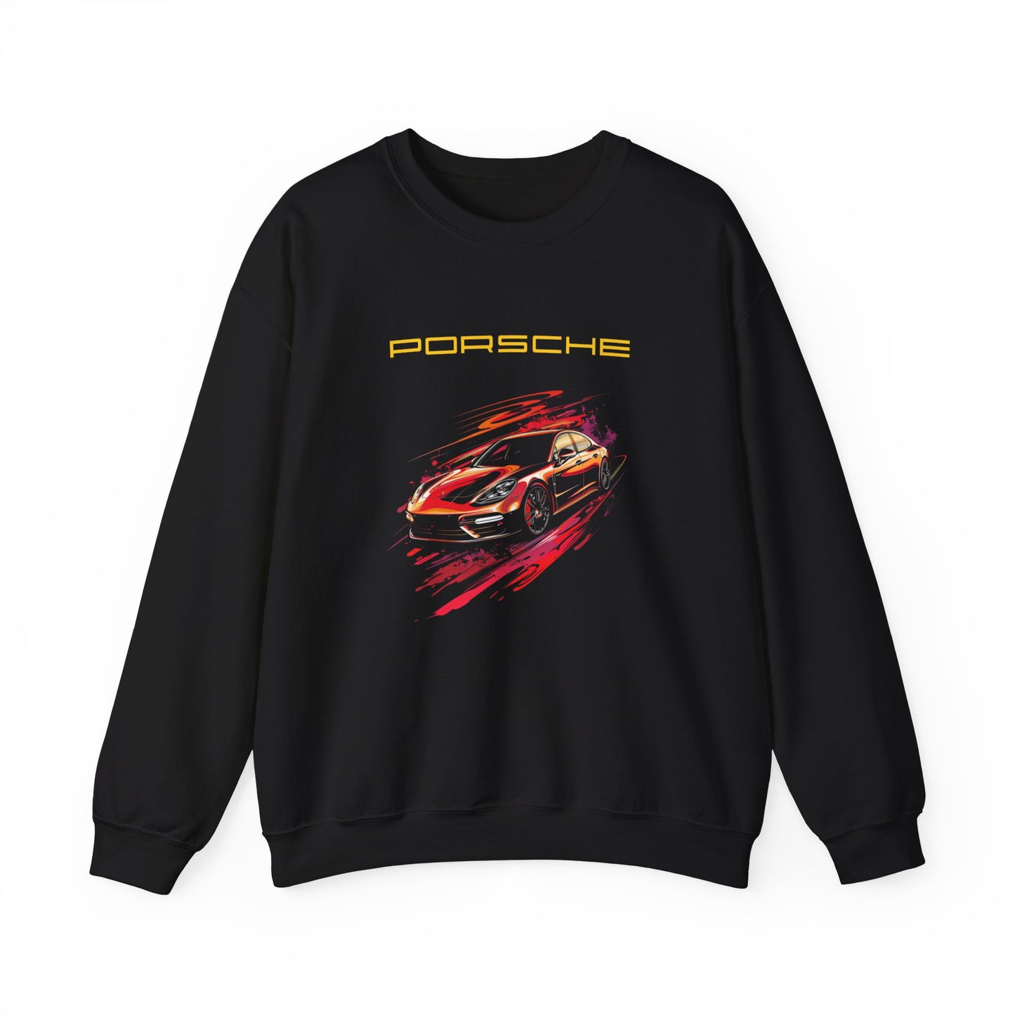 Porsche Panamera Sweatshirt - Men's Black Porsche Sweatshirt - Ideal Porsche Owner Gifts for Him and Her