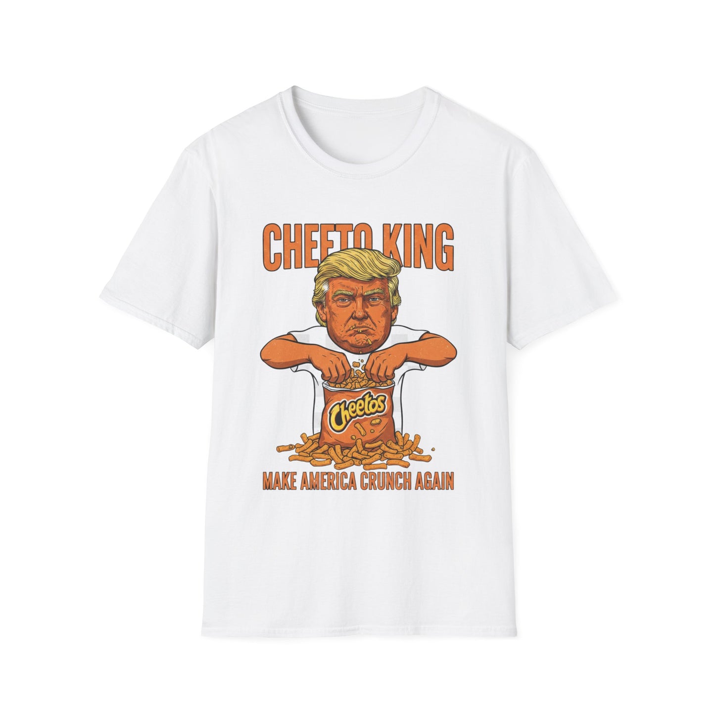 Cheeto King Anti-Trump T-Shirt | No Kings Political Satire Apparel