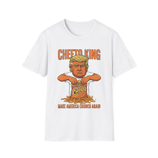 Cheeto King Anti-Trump T-Shirt | No Kings Political Satire Apparel