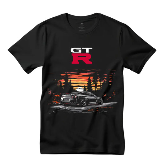 Nissan GT-R Black T-Shirt: Vintage Nissan GTR Shirt for Men | Skyline Tee on Amazon - Black Threadz