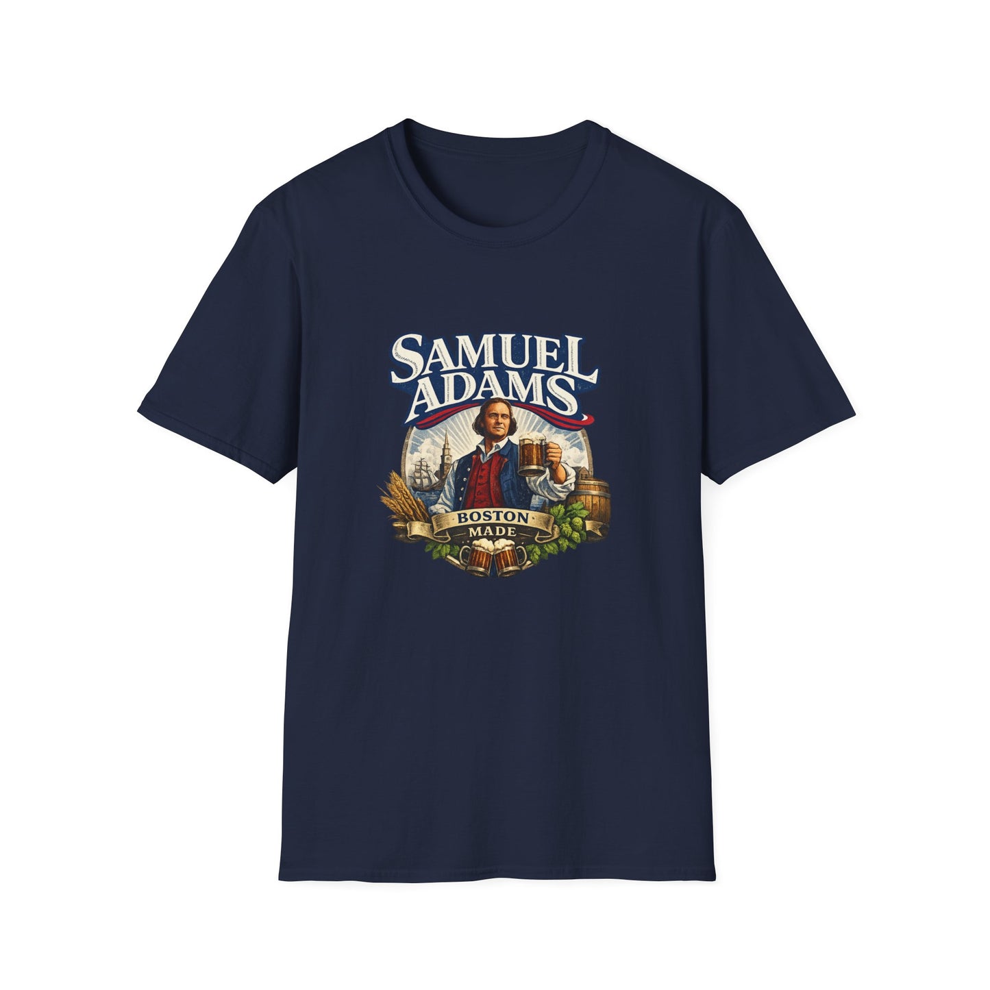 Samuel Adams T-Shirt – Beer Fan Tee, American Lager Shirt, Brewery & Bar Merch