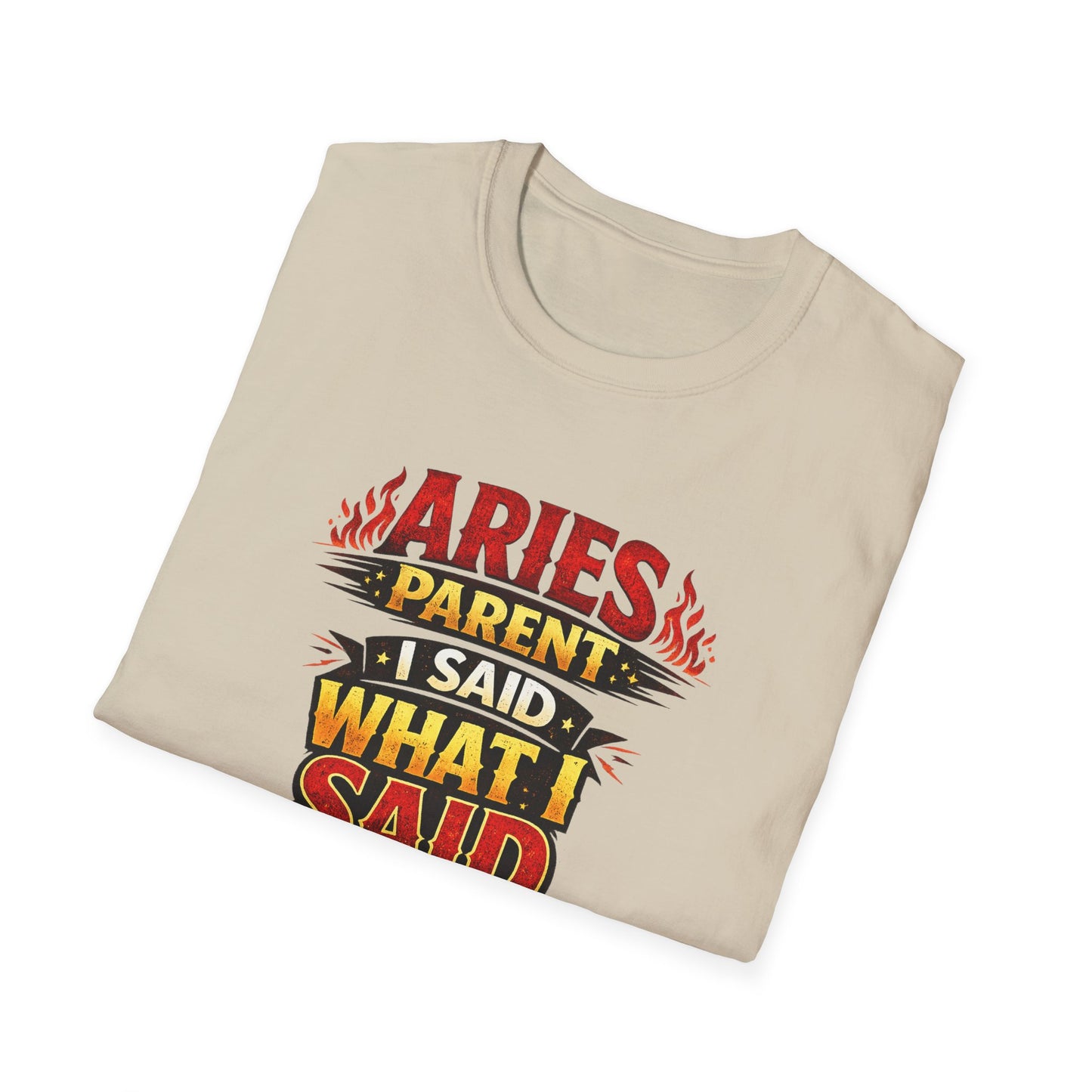 Aries Parent T-Shirt – “I Said What I Said” Funny Zodiac Mom Dad Tee | Bold Aries Personality Shirt | Astrology Gift