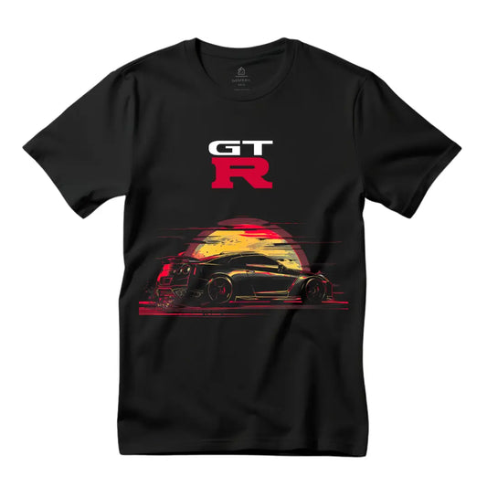 Nissan GT-R Black T-Shirt: Vintage Skyline Tee for Men | Nissan GTR Shirt on Amazon - Black Threadz