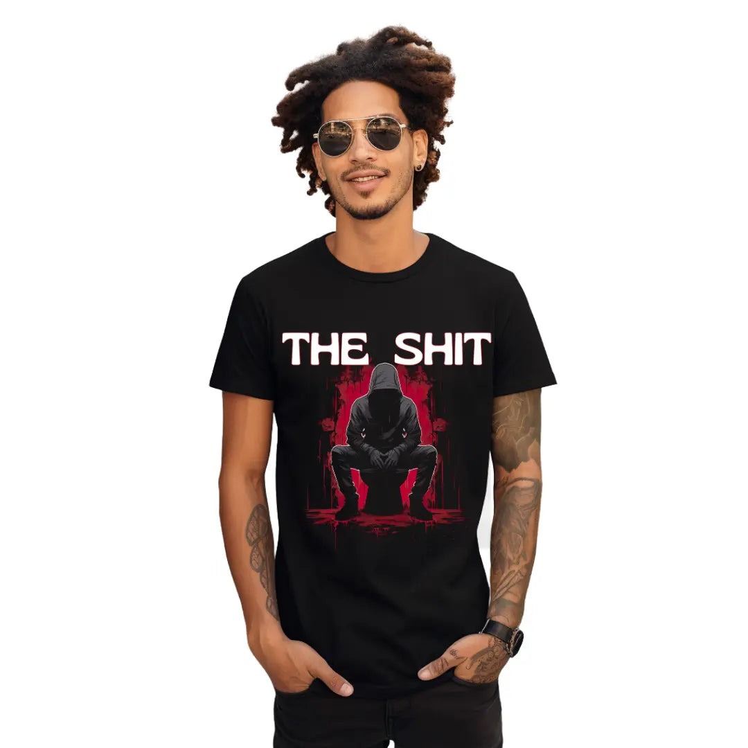 The $hit Graphic Tee for Laid-Back Statements - Black Threadz