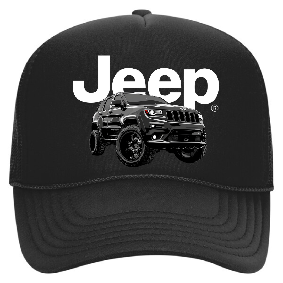 Men jeep grand cherokee trucker hat