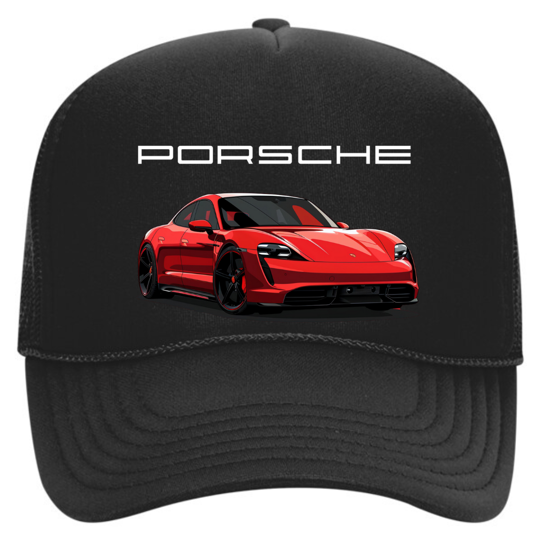 Porsche taycan hat black in color