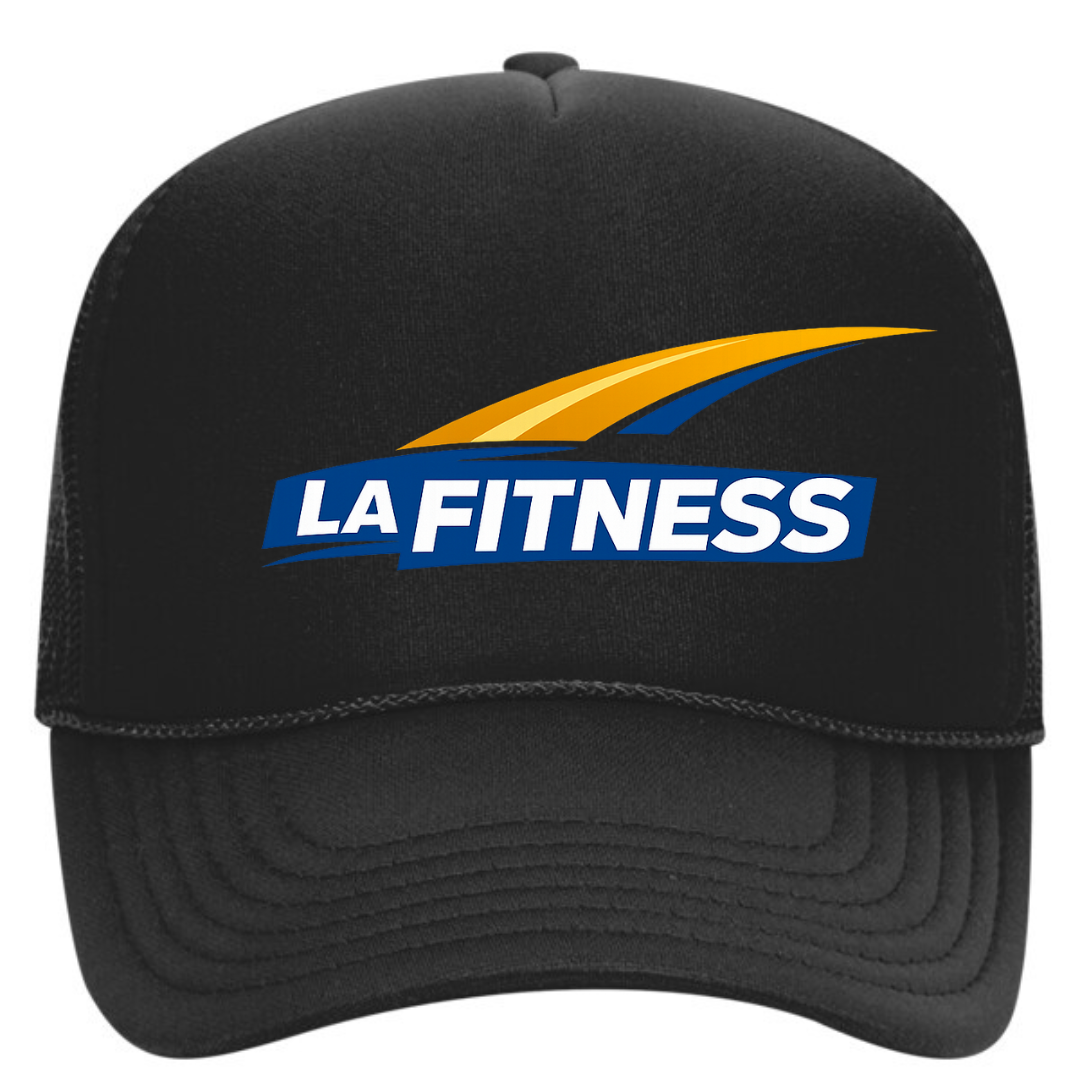 LA Fitness Trucker Snapback Hat – Gym Lifestyle Mesh Cap, Adjustable Fit