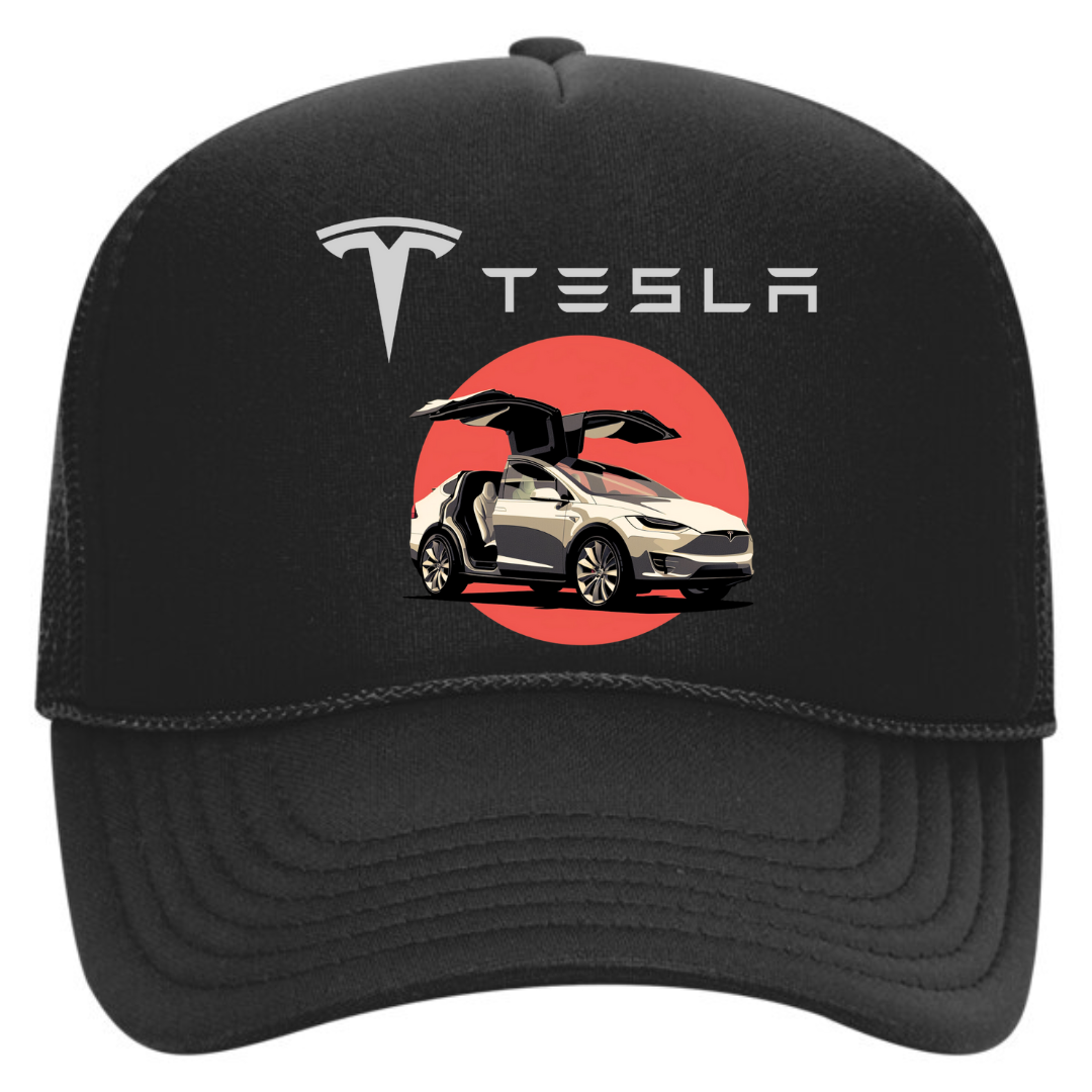 Tesla Model X Gifts for Her and Him - Stylish Black Snapback Hat