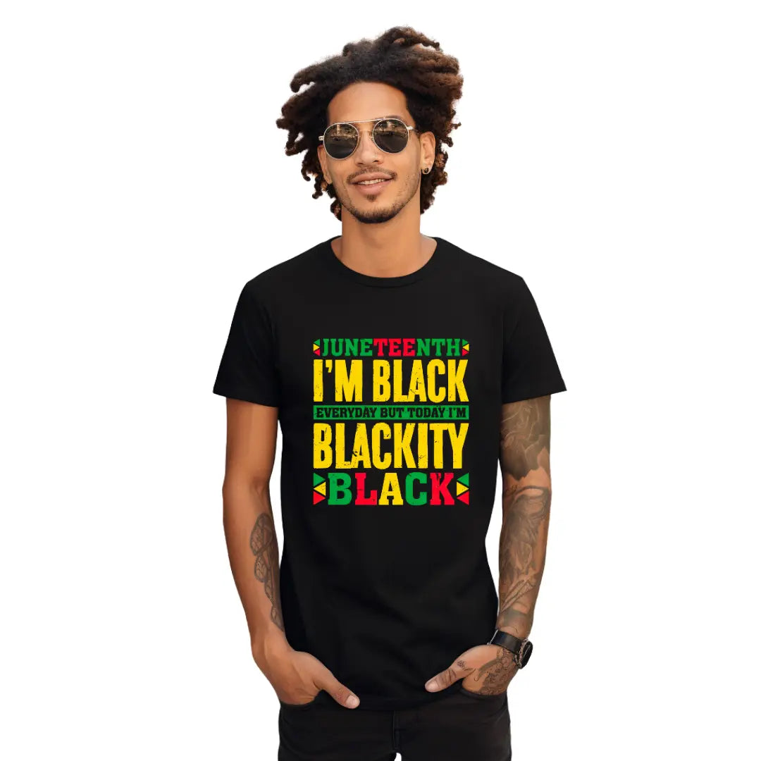 Embrace Freedom Juneteenth with Our Black T-Shirt: Freedom Celebration Edition - Black Threadz