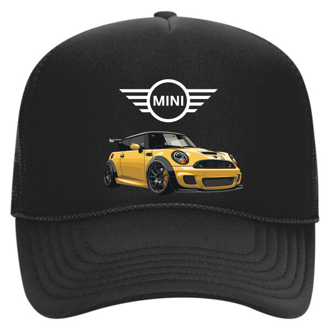 Men and women mini cooper trucker hat