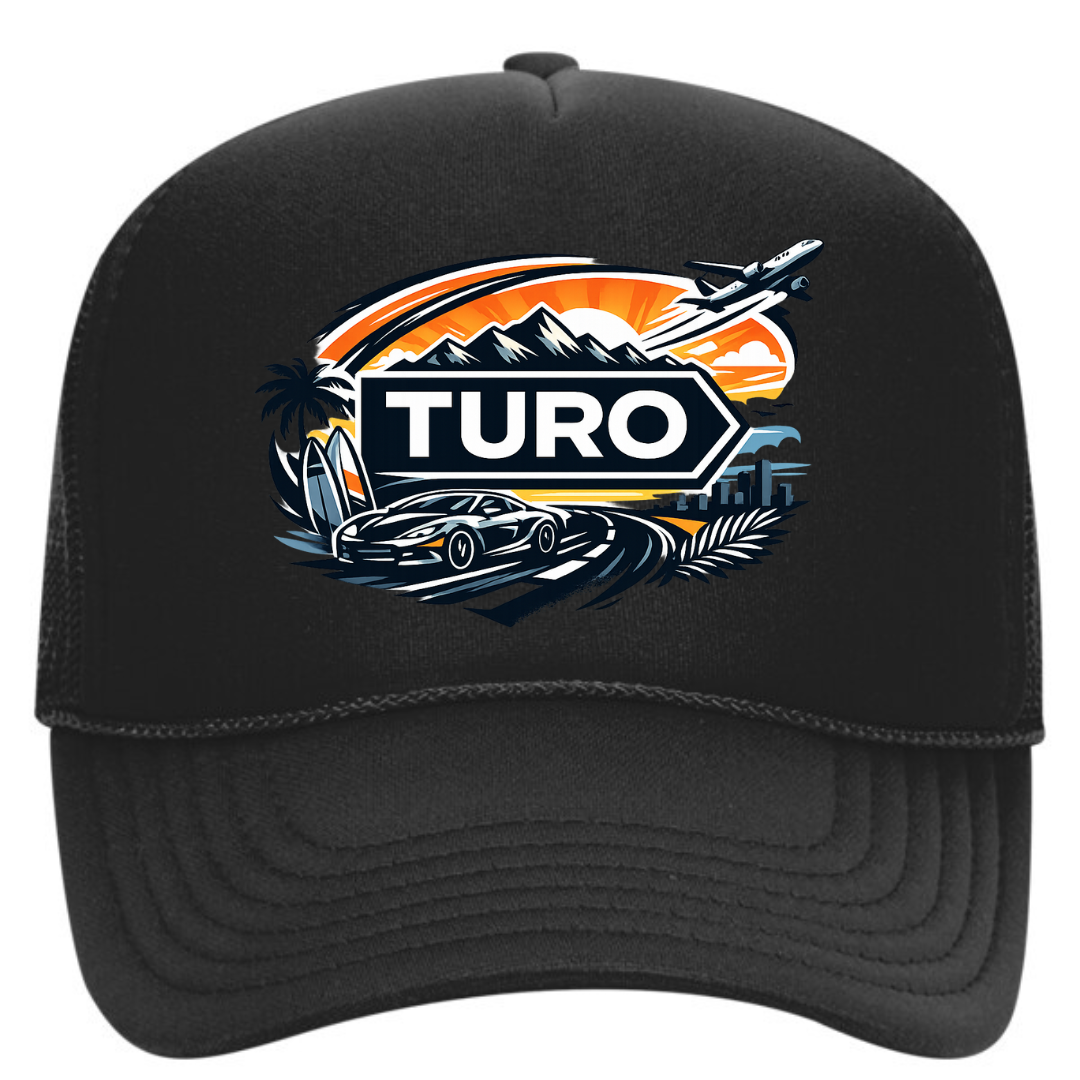 Turo Host Trucker Snapback Hat – Car Sharing Host Mesh Cap, Adjustable Fit