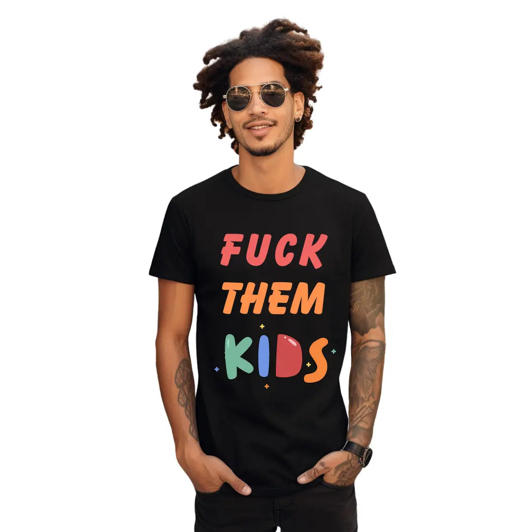 F Them Kids T-Shirt: Embrace Self-Expression in Style - Black Threadz
