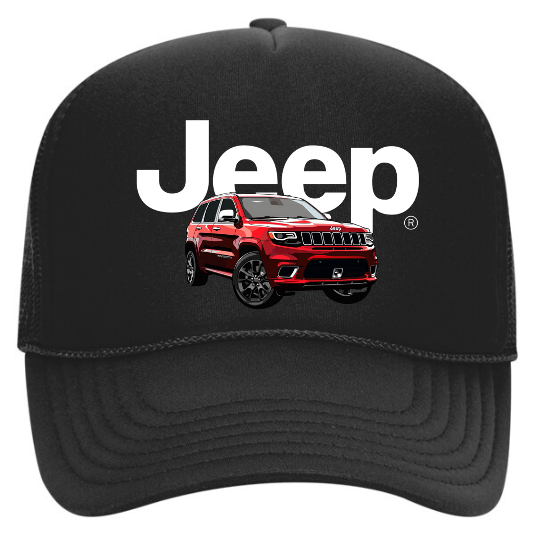 Men jeep grand cherokee trucker hat