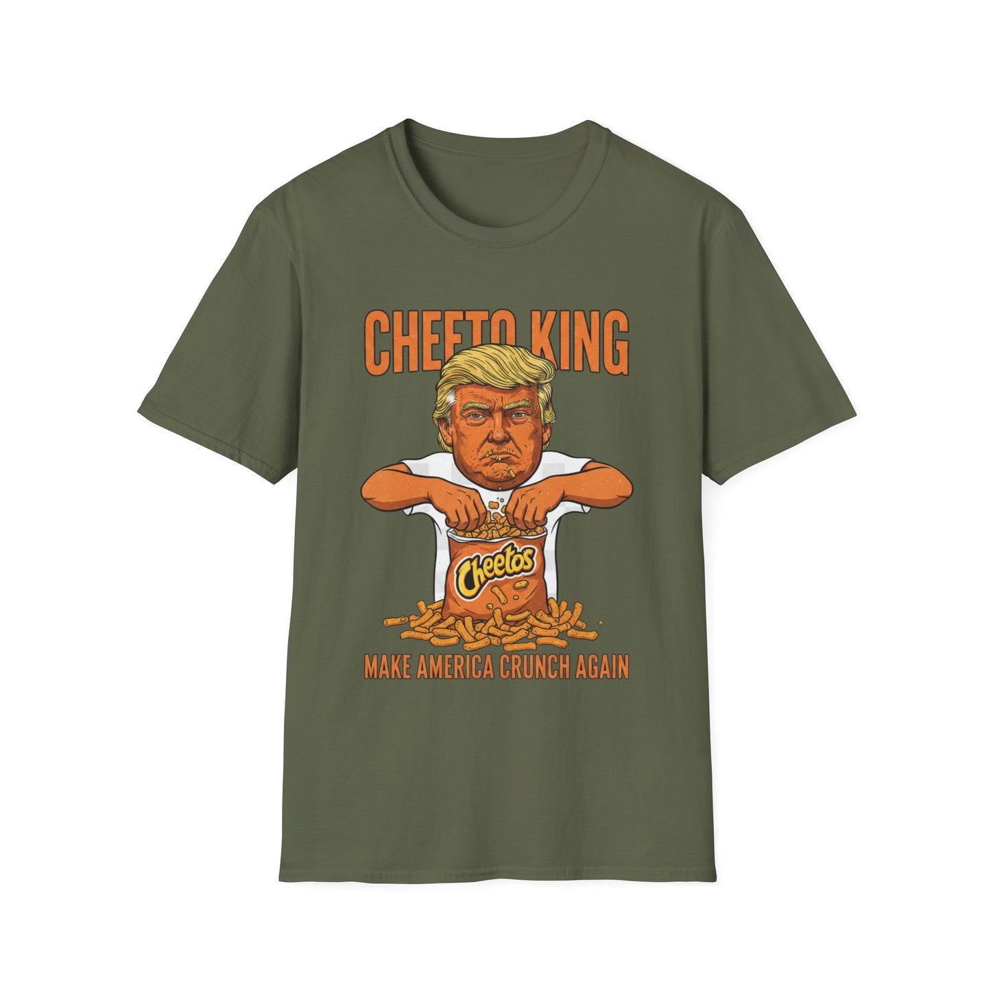 Cheeto King Anti-Trump T-Shirt | No Kings Political Satire Apparel