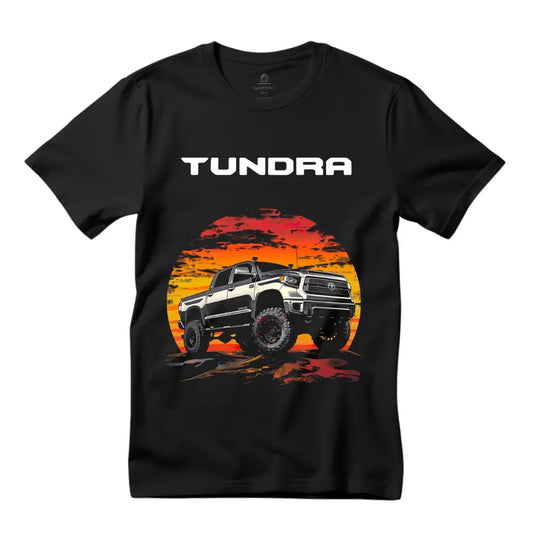 Sundown Expedition: Toyota Tundra Sunset T-Shirt - Black Threadz