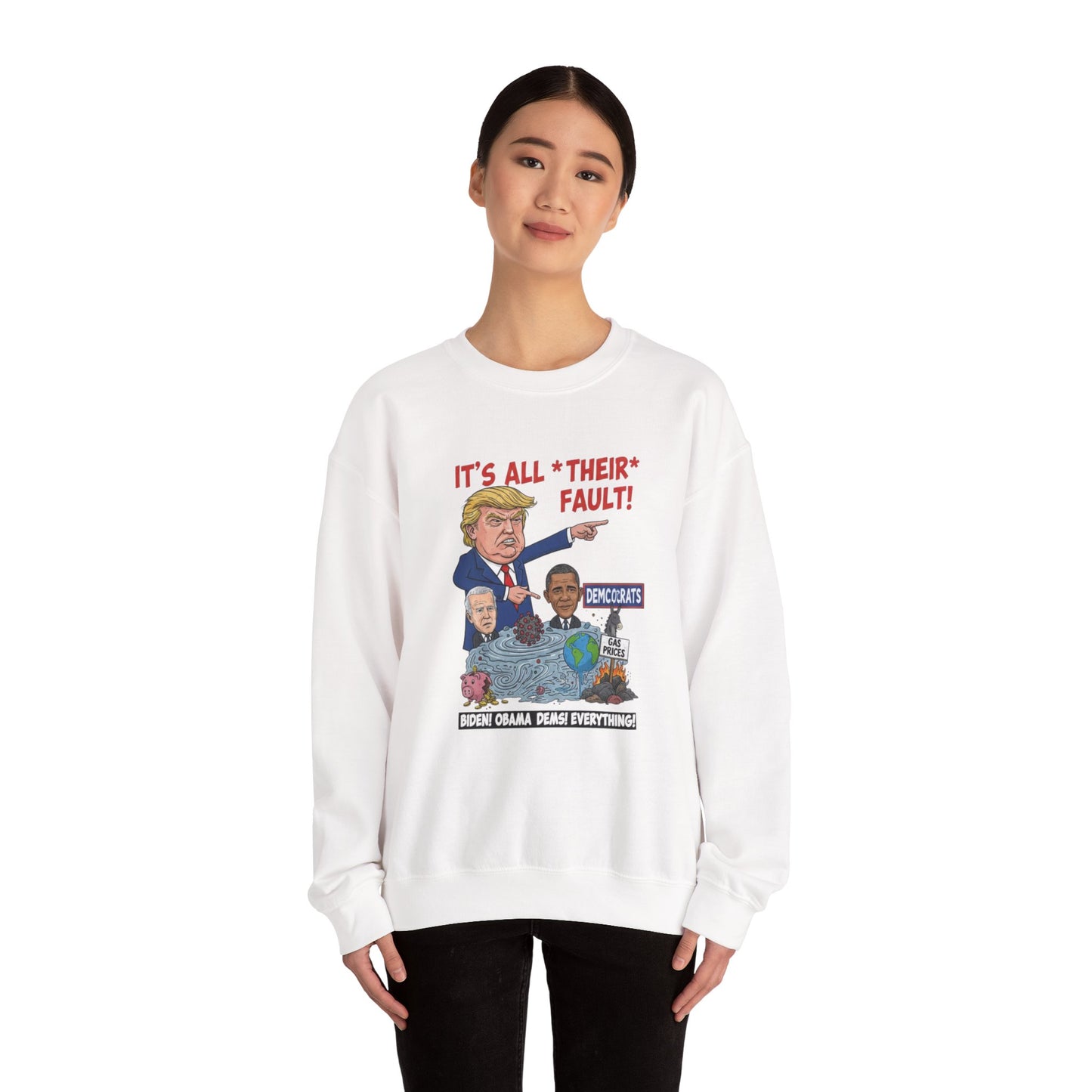 4of Crewneck Sweatshirt — Political Satire 'Is He Dead Yet?